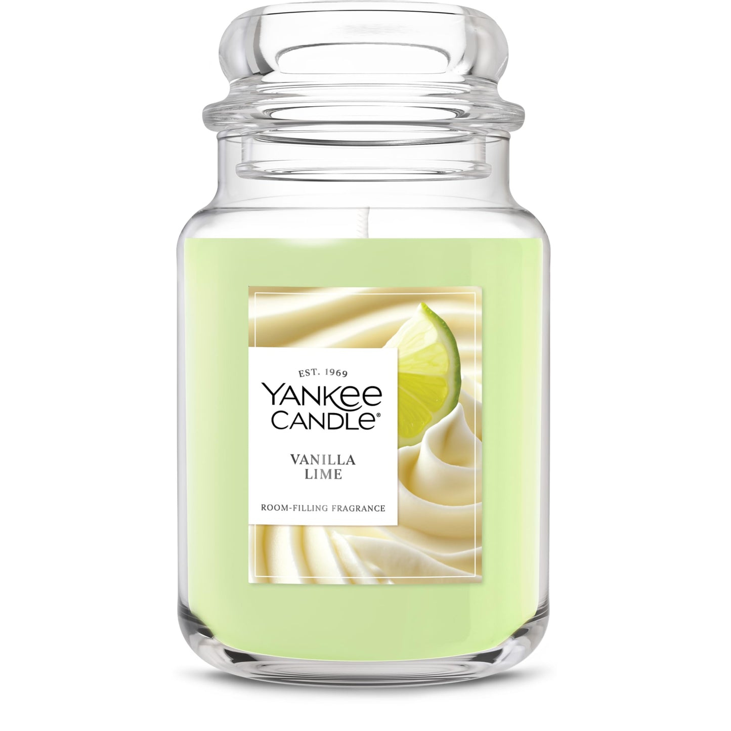 Yankee Candle Vanilla Lime Scented Candle, 22oz Large Jar with up to 150 Hour Burn Time, Giftable