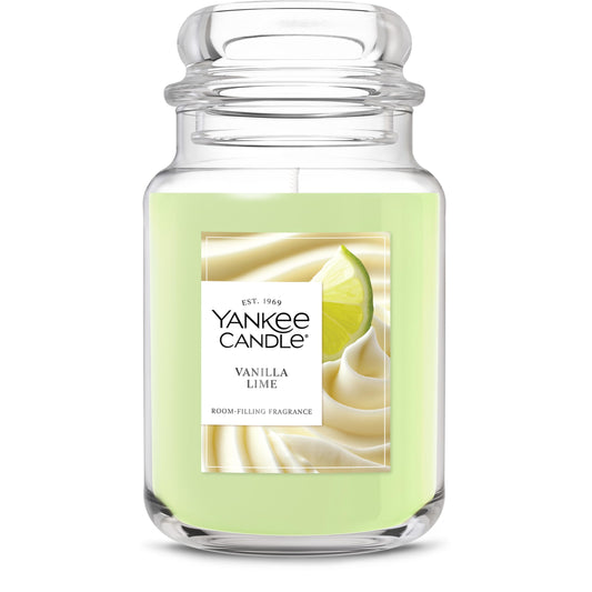 Yankee Candle Vanilla Lime Scented Candle, 22oz Large Jar with up to 150 Hour Burn Time, Giftable