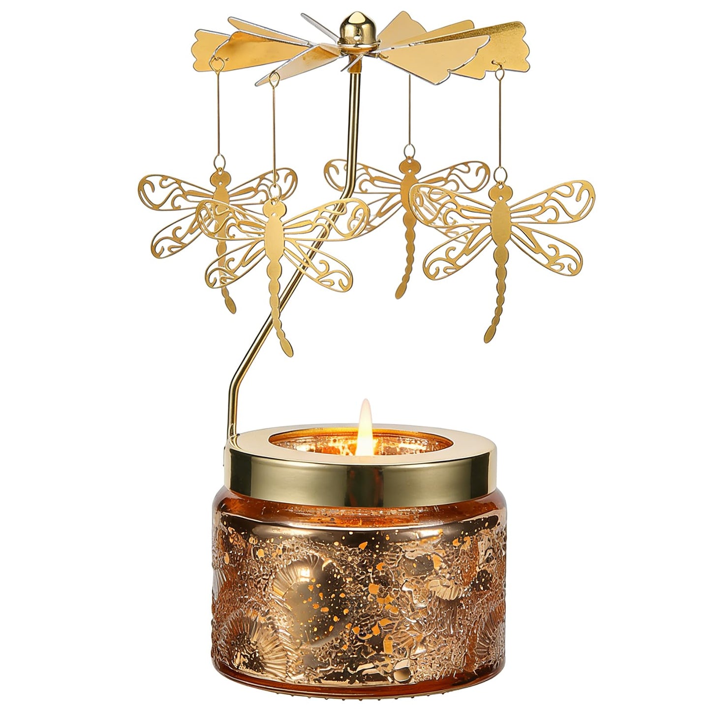 Candle Gifts for Women, Birthday Gifts for Mom Daughter Sister Wife, Unique Dragonfly Gift for Friends Women, Rotatable Scented Candles Gift for Christmas Anniversary Mothers Day (Dragonfly)