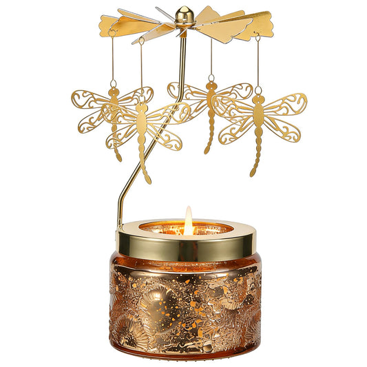 Candle Gifts for Women, Birthday Gifts for Mom Daughter Sister Wife, Unique Dragonfly Gift for Friends Women, Rotatable Scented Candles Gift for Christmas Anniversary Mothers Day (Dragonfly)