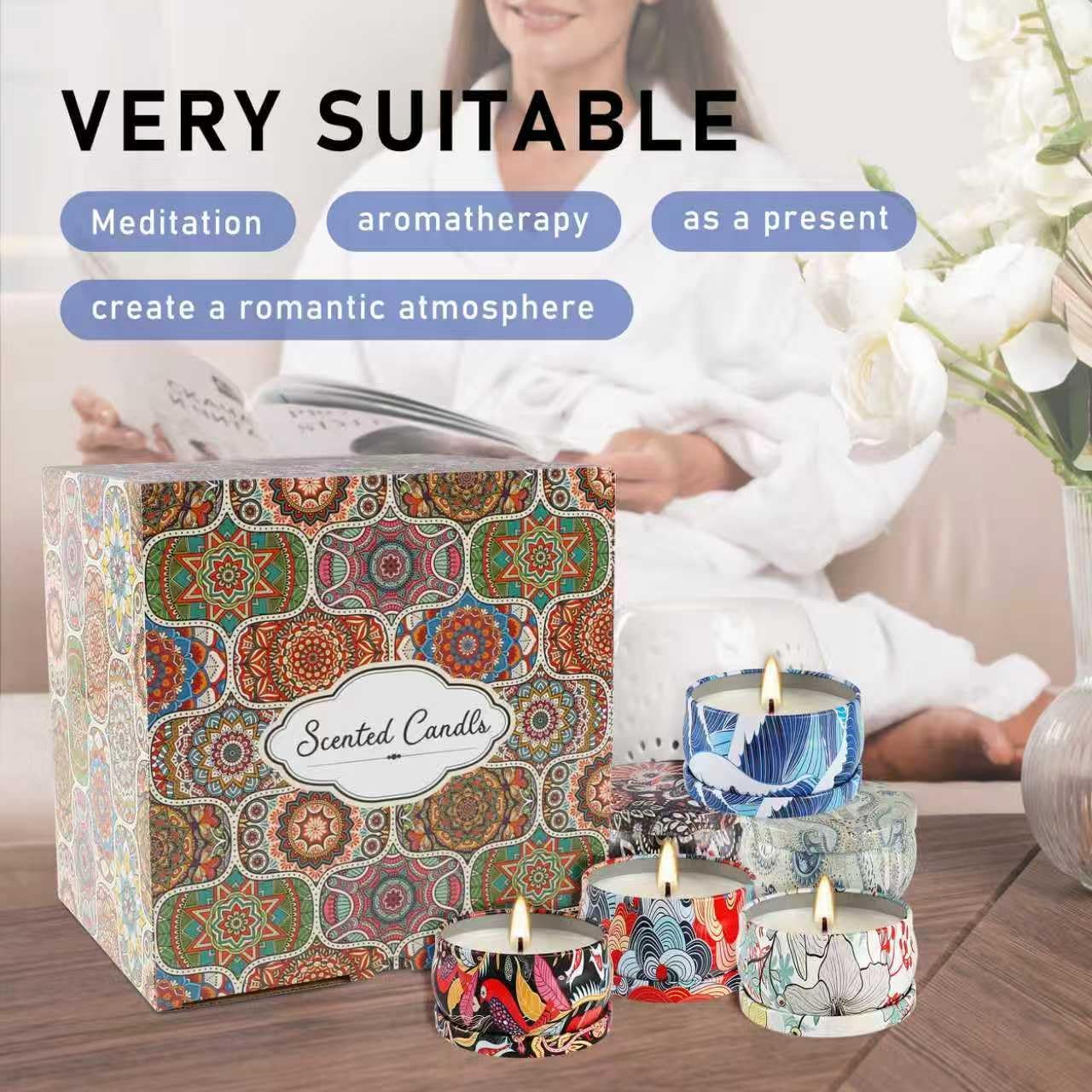 Scented Candles Gifts Set 36 Pack Soy Wax Travel Tin Jar Candles for Home 2.5 OZ for Mom for Christmas, Home Scented Decoration Relaxation, Thanksgiving, Mother's Day.