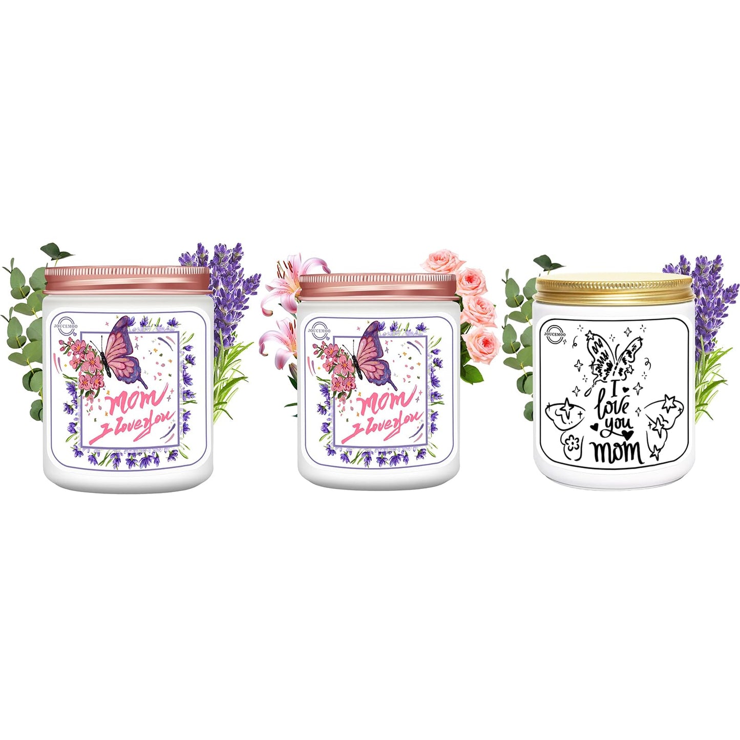 Mothers Day Gifts for Mom - Scented Candles for Home, Aromatherapy Candle for Relaxing, Soy Wax Candles, 50 Hour Long Burning, Birthday Gifts for Women