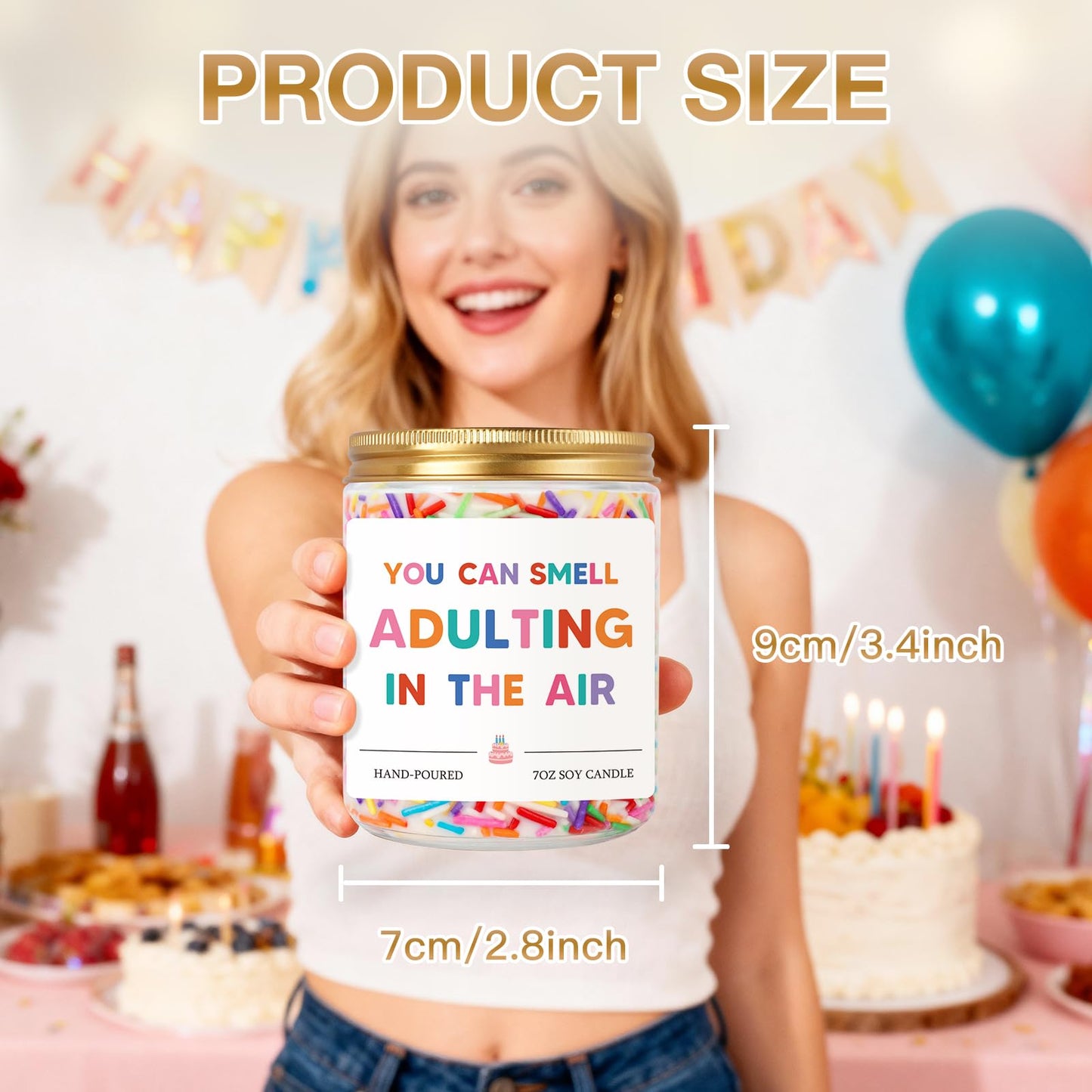 Funny 18th Birthday Gifts for Girls Boys, Happy 18th Birthday Decorations for Girl Boy, Gift for Turning 18 Year Old Girl, 2008 18 Bday Present for Daughter, Son, Granddaughter, Niece, Friend