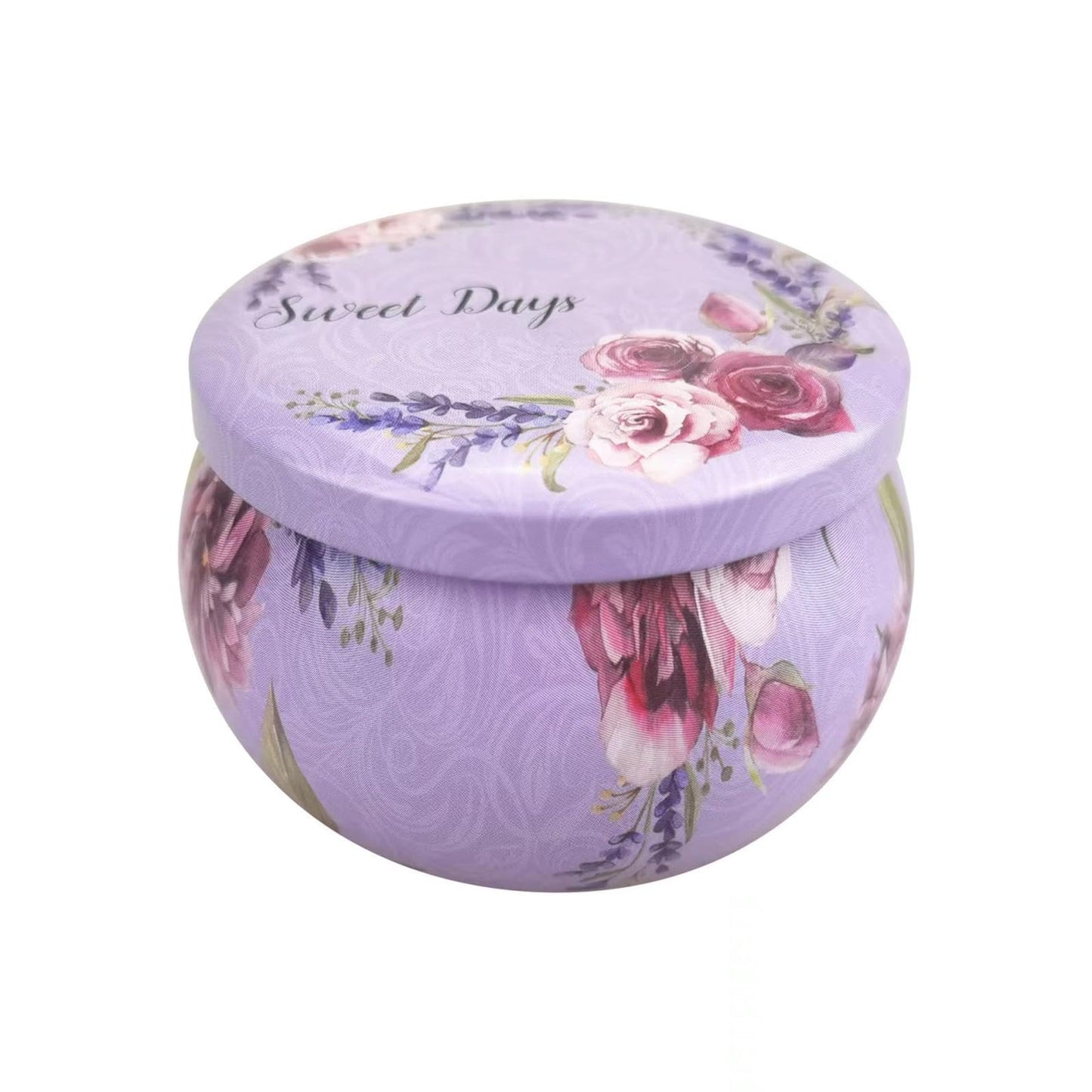 FWJUNHUYC Scented candle tin can drum metal packaging tinplate gift candy scented candle set tin box