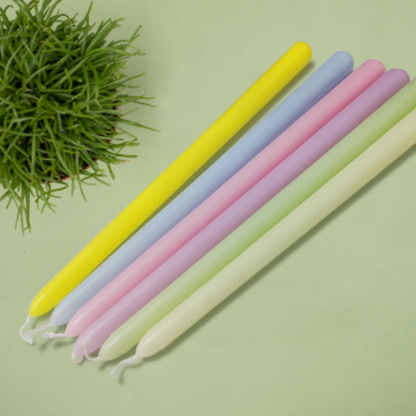 Long Taper Candles 6 Pcs Unscented Taper Candlesticks for Dinner Home Decor Kitchen Wedding Birthday Party Decorations