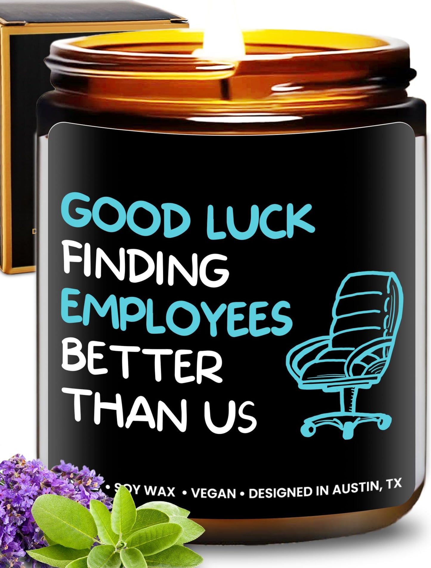 Funny Boss Men Candle, Boss Gifts for Men, Best Supervisor Presents, National Bosses Day Presents, Unique Gift for Manager, Ideal Birthday Present, Christmas, Gift-Ready