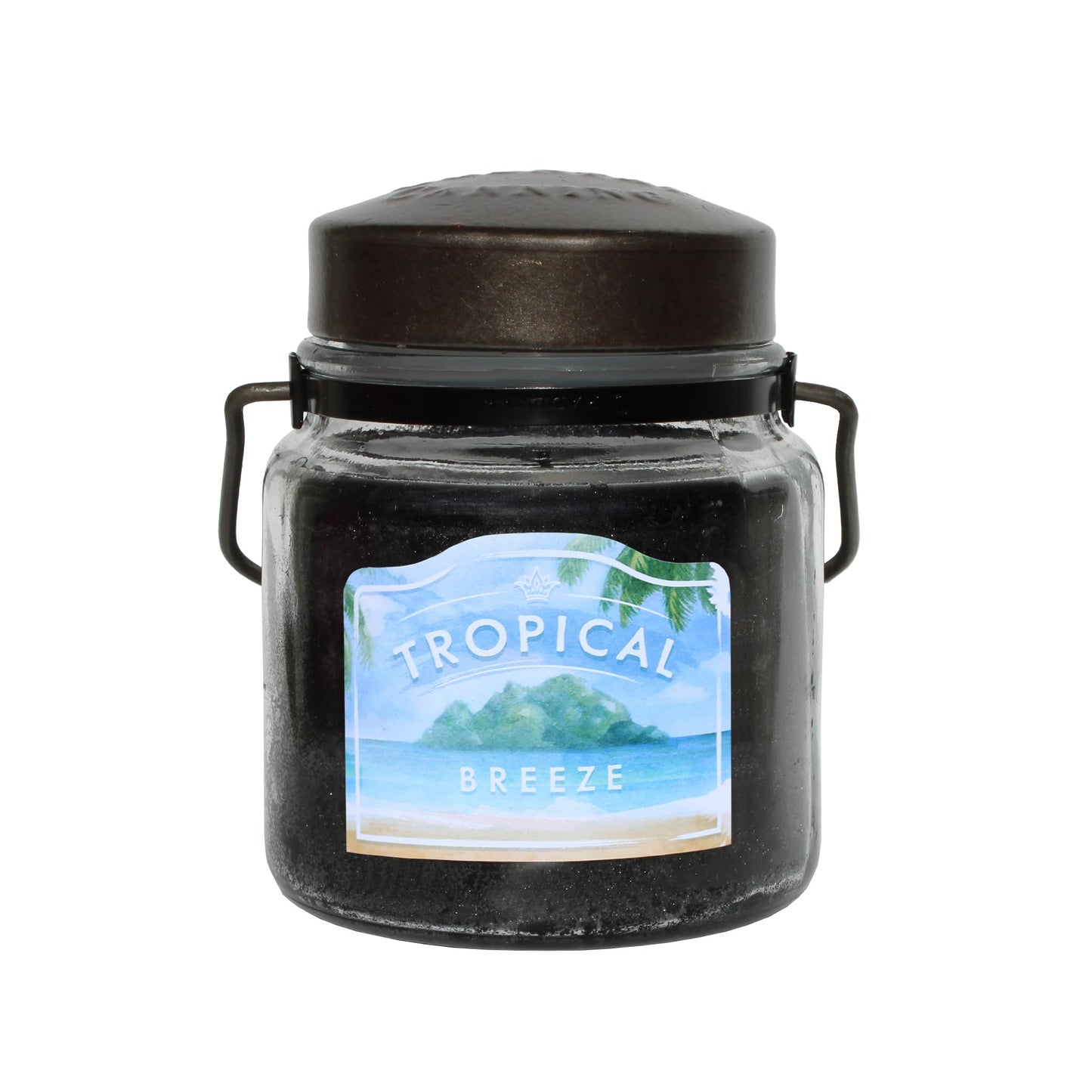 McCall’s Candles | Tropical Breeze | 16 oz Scented Candle | USA-Poured | Vintage Rustic Jar with Carrying Handles| Tropical Fruit & Sweet Citrus Fragrance
