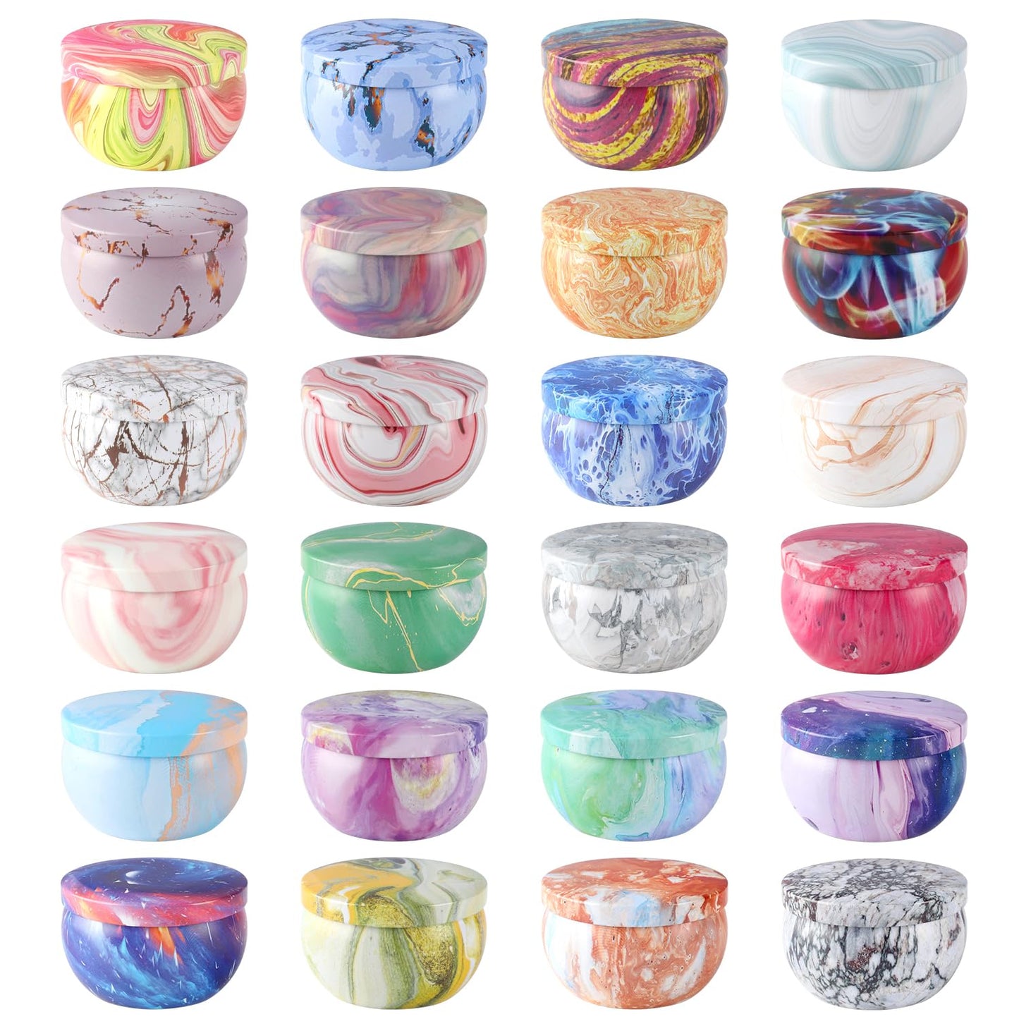 WPONSZU Scented Candles Gifts Set 24 Pack Soy Wax Travel Tin Jar Candles for Home 2.5 OZ jar Candles for Mom for Christmas, Birthday, Thanksgiving, Mother's Day
