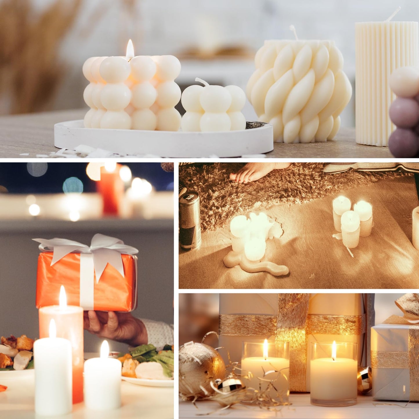 SACATR 10LB Soy Wax for Candle Making, 100% Soy Wax - Natural Candle Wax- No additives and Pure, Premium Quality Candle Wax for Candle Making