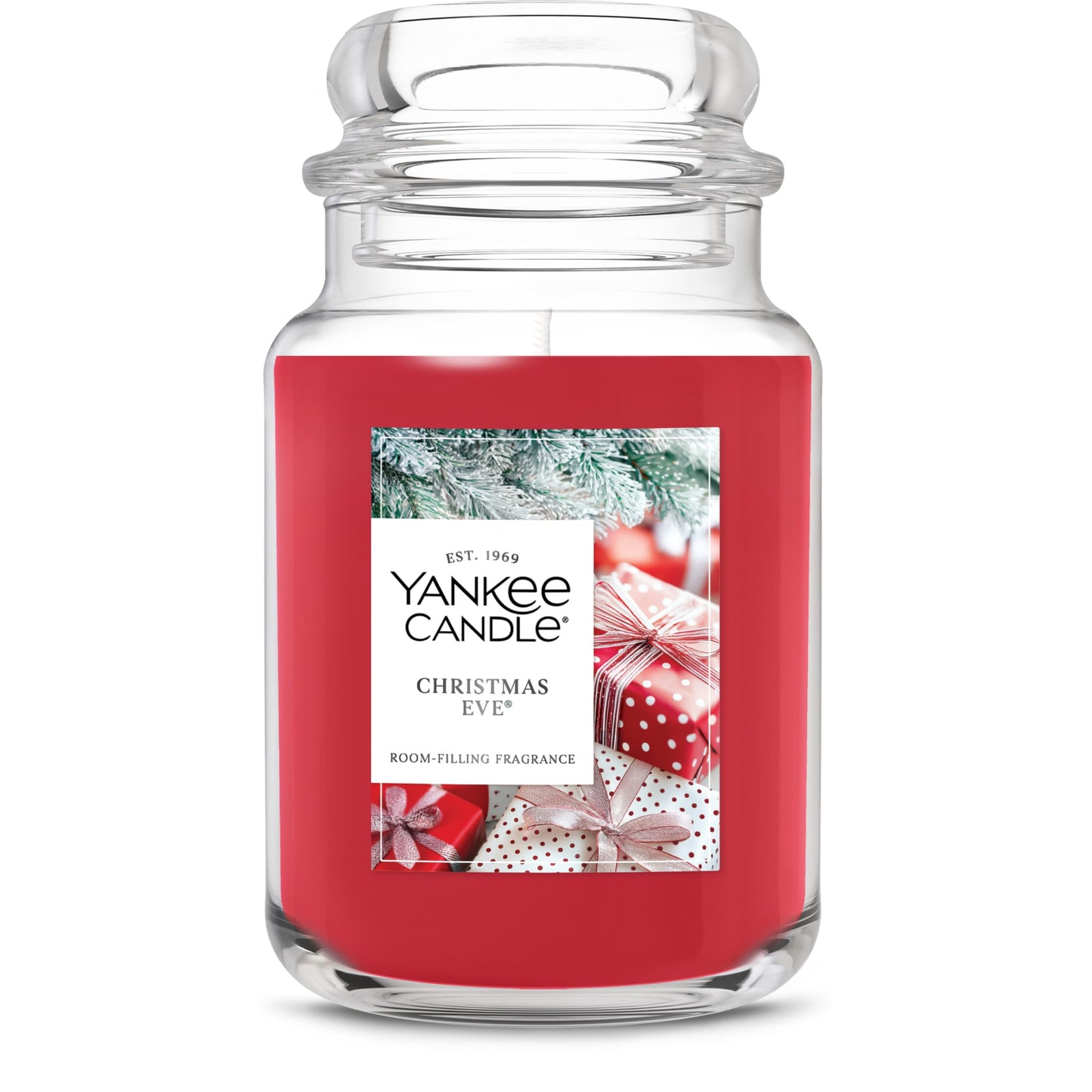 Yankee Candle Christmas Eve Scented Candle, 22oz Large Jar, Up to 150 Hour Burn Time, Giftable