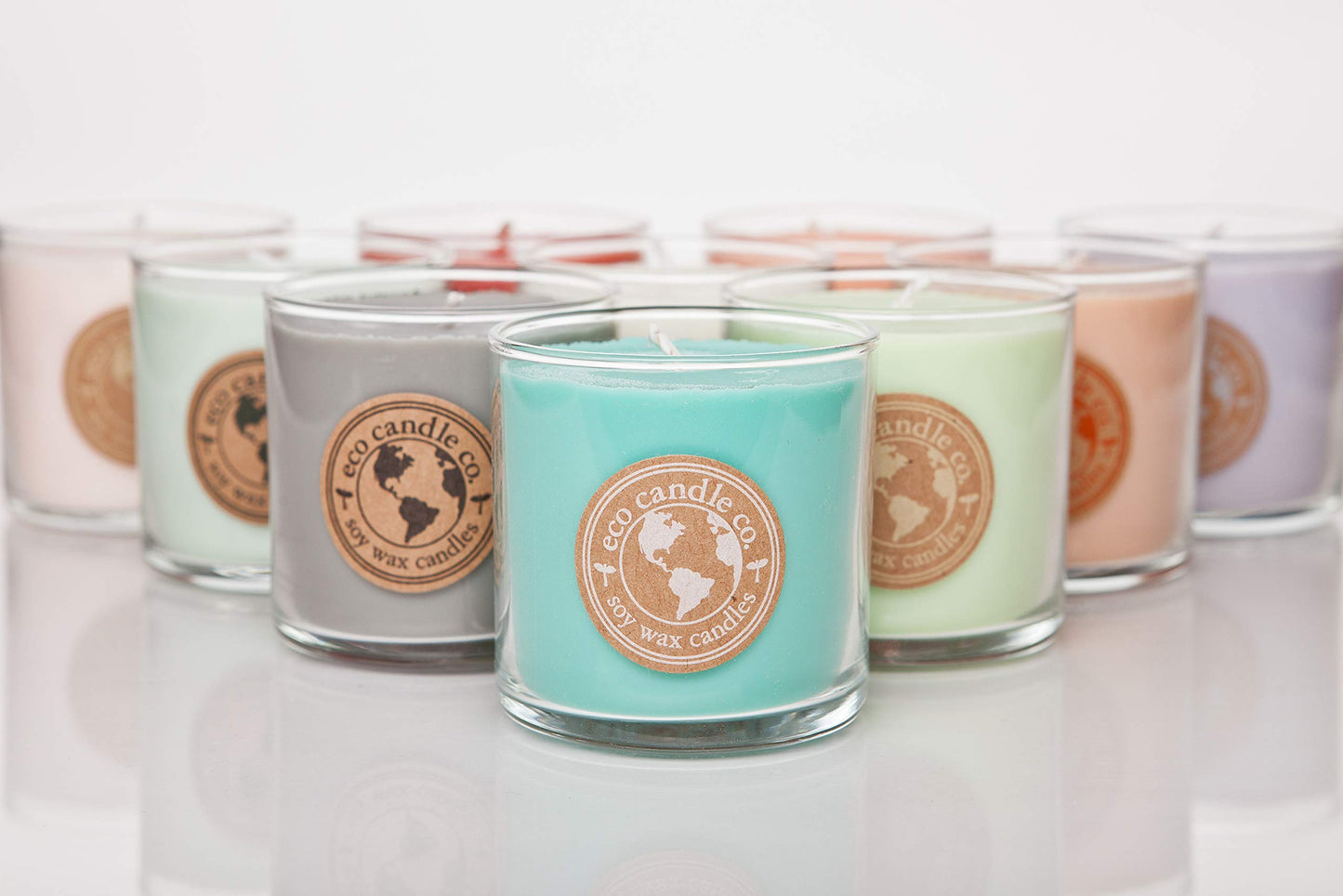 ECO CANDLE CO. Recycled Candle, Eggnog, 6 oz. - Scents of Classic Eggnog, Nutmeg, & Vanilla - 100% Soy Wax, No Lead, Kraft Paper Label & Lid, Hand Poured, Phthalate Free