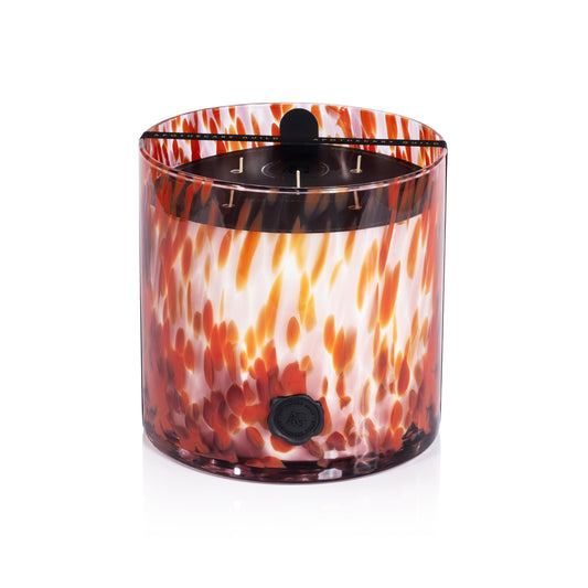 Zodax Apothecary Guild Scented Opal Glass Jar Candle- 128 oz/5-Wick - Cardamom Negroni