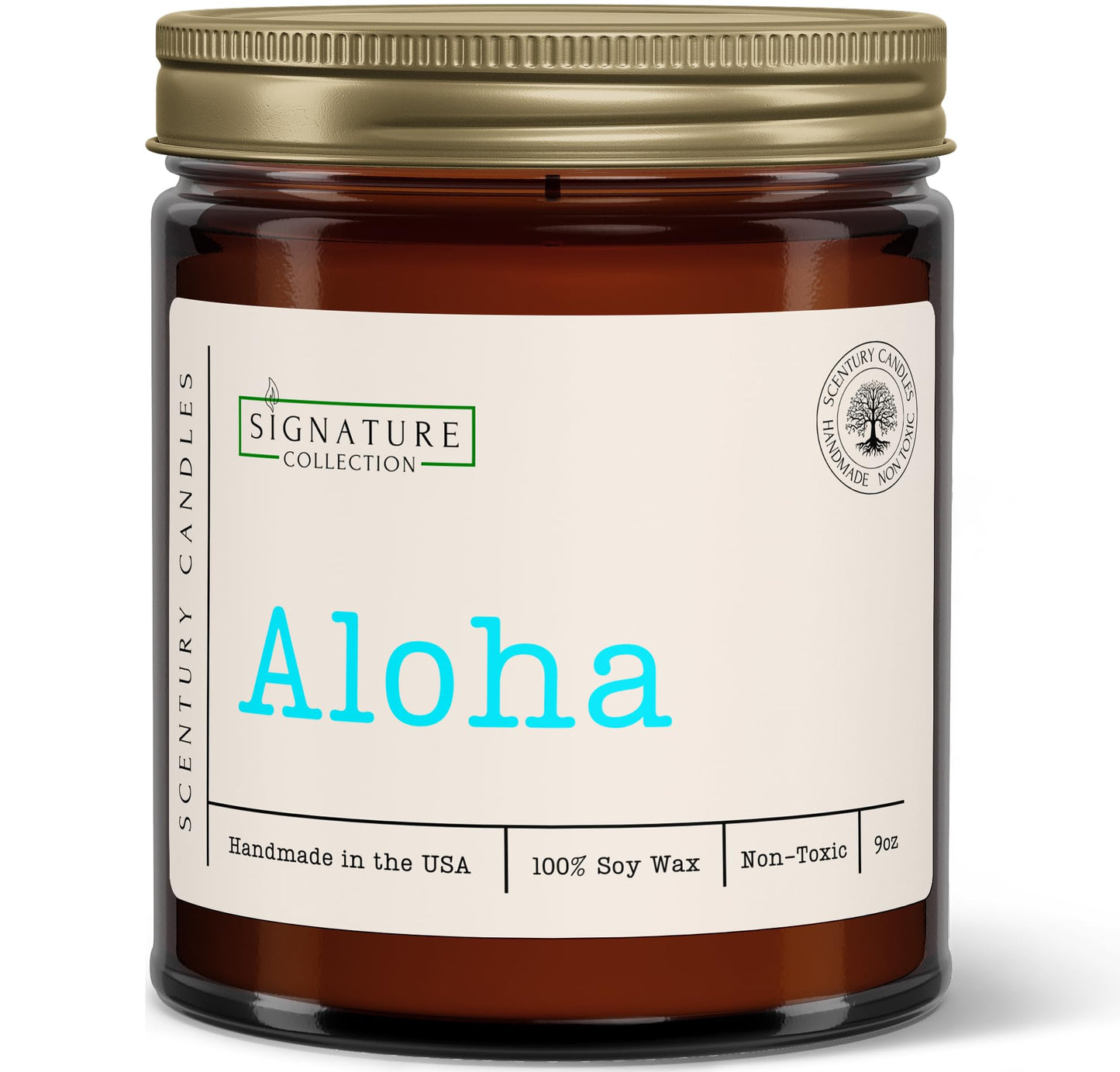Aloha Cactus Blossom Scented Candle, Many Scents to Choose from, All Natural Non-Toxic Soy Wax, Handmade in The USA(Aloha)