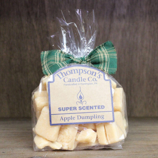 Thompson’s Candle Co. Super Scented Apple Dumpling Wax Crumbles – 6 oz Handcrafted Paraffin Wax Melts, Long-Lasting Bakery Fragrance, Made in the USA