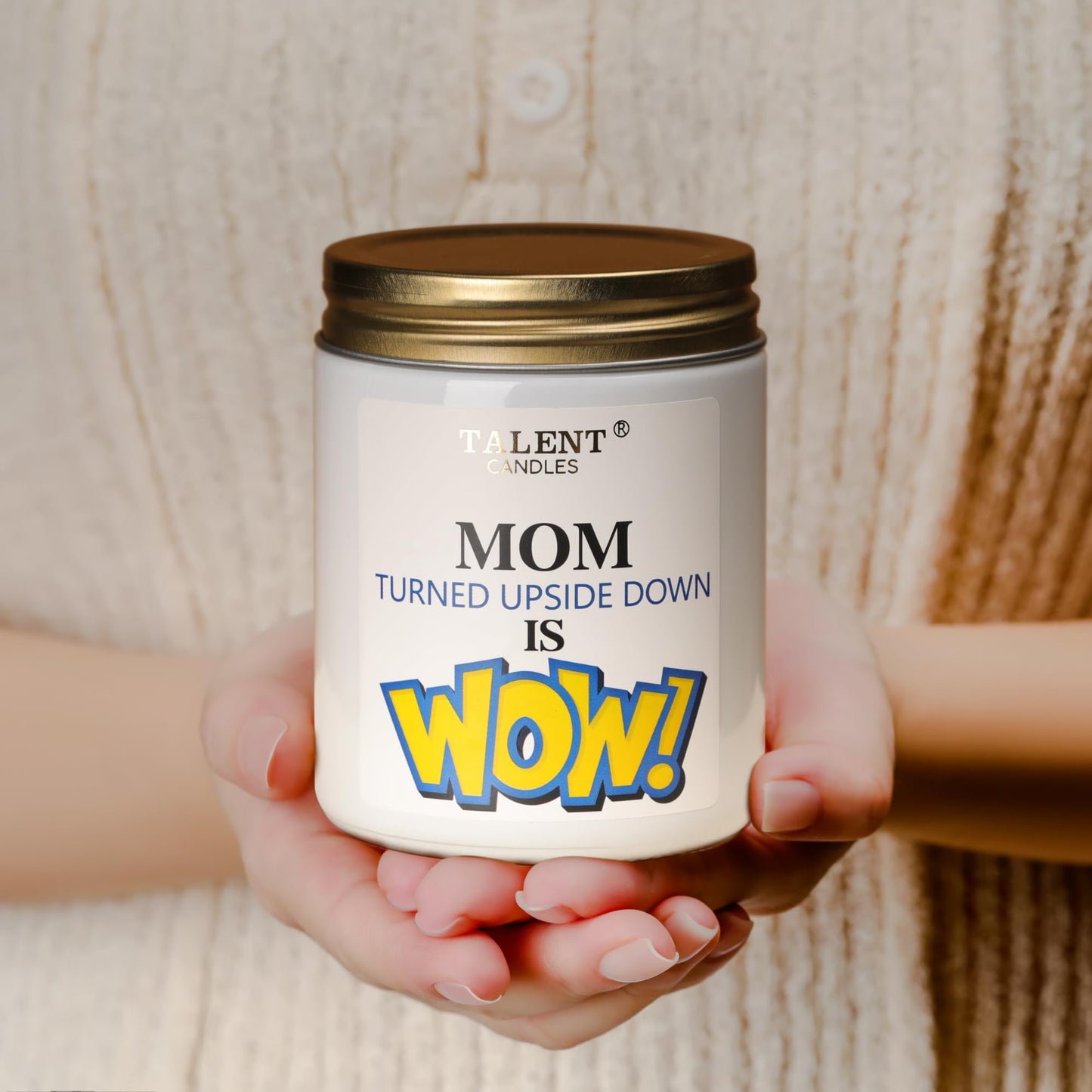 Scented Candle for Mom - Mother's Day Gifts - Perfect Home Décor Gift Elegant Gift for Mom - Birthday Gifts - 8.4oz Candle Jars - Pear & White Jasmine