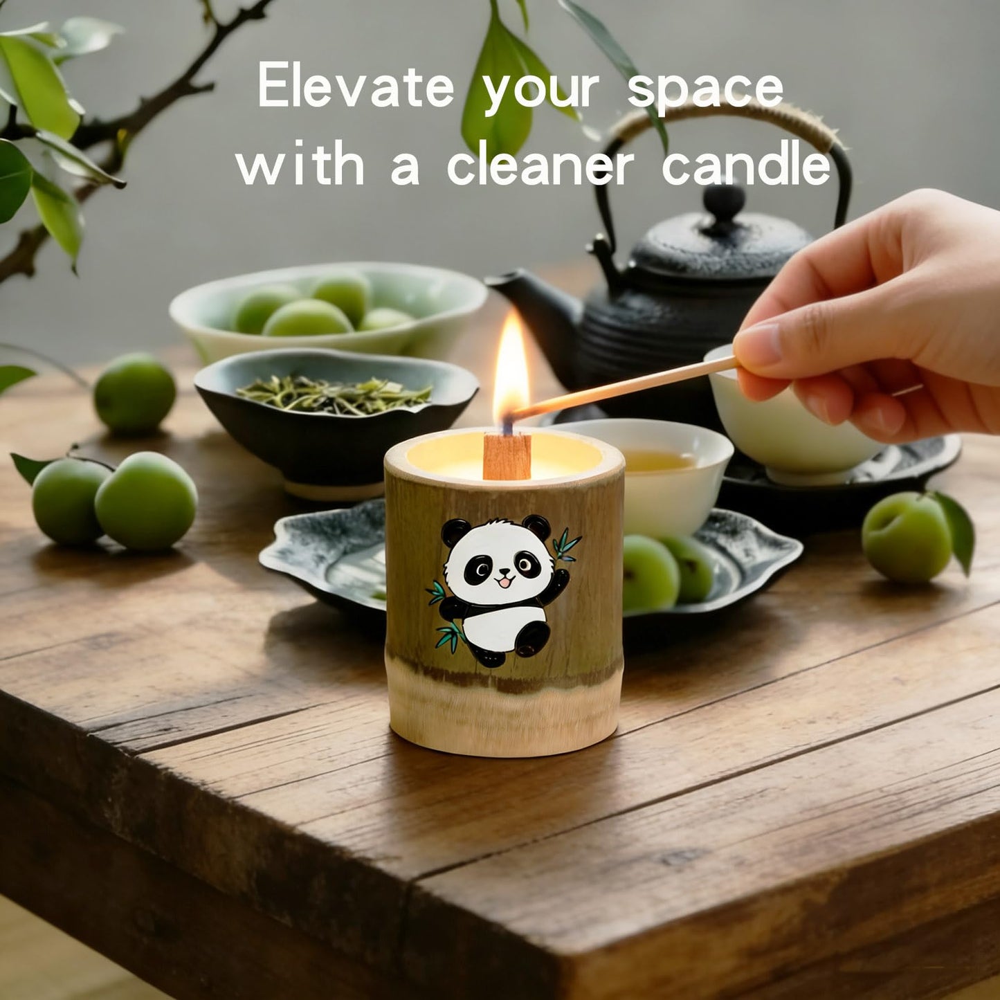 WJeffloom Premium Scented Soy Wax Candles Set - Long-Lasting Aromatherapy with Plum Fruit Fragrance for Home Bedroom Bathroom Decor & Gifts