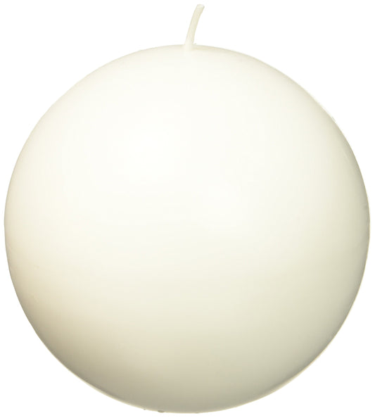 4 Inch White Ball Candles