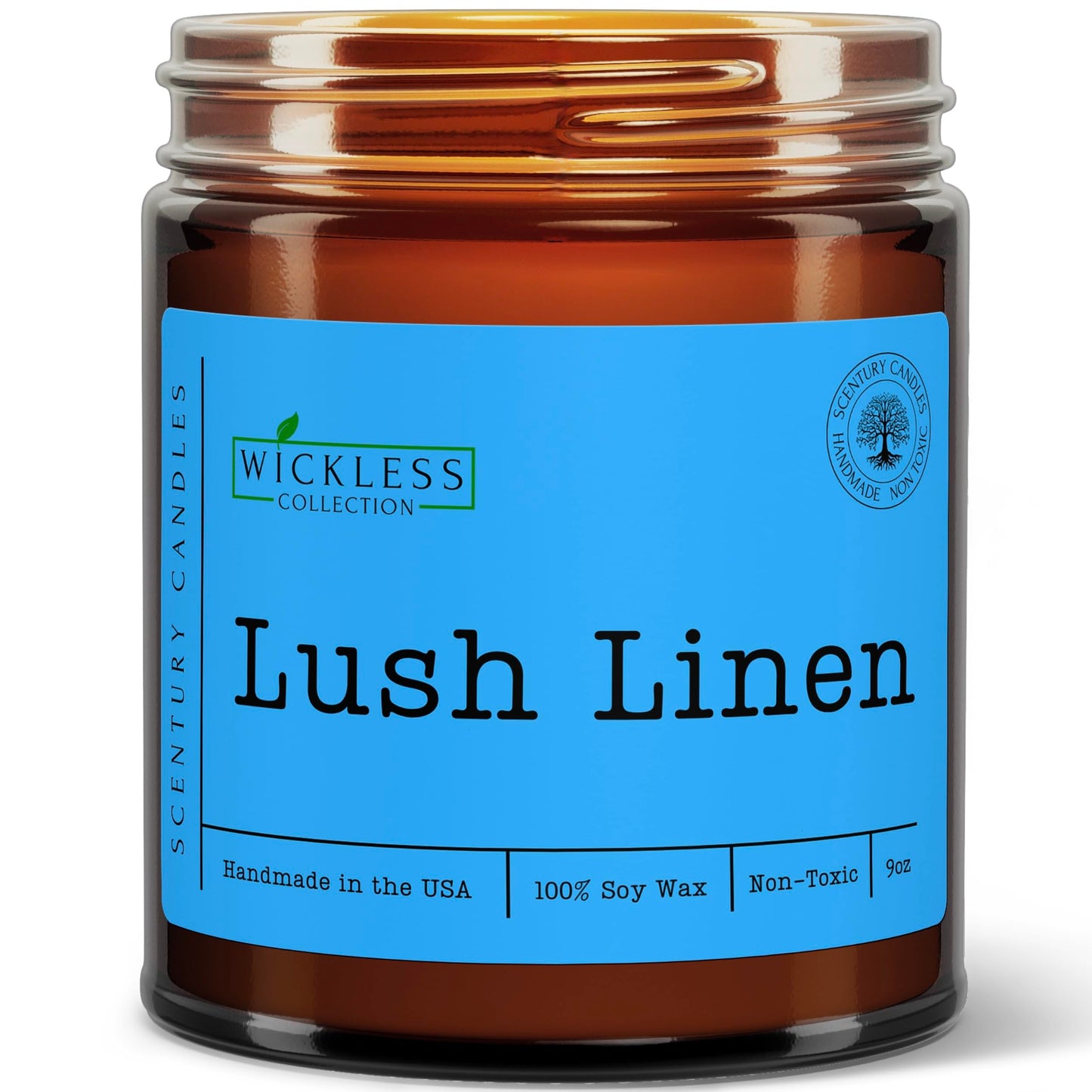 Wickless Linen Scented Candles for Candle Warmer Lamp, Many Scents to Choose, Flameless Non-Toxic Soy Wax, Birthday Gift Candle for Women or Men, Odor Eliminating, Handmade in The USA (Lush Linen)