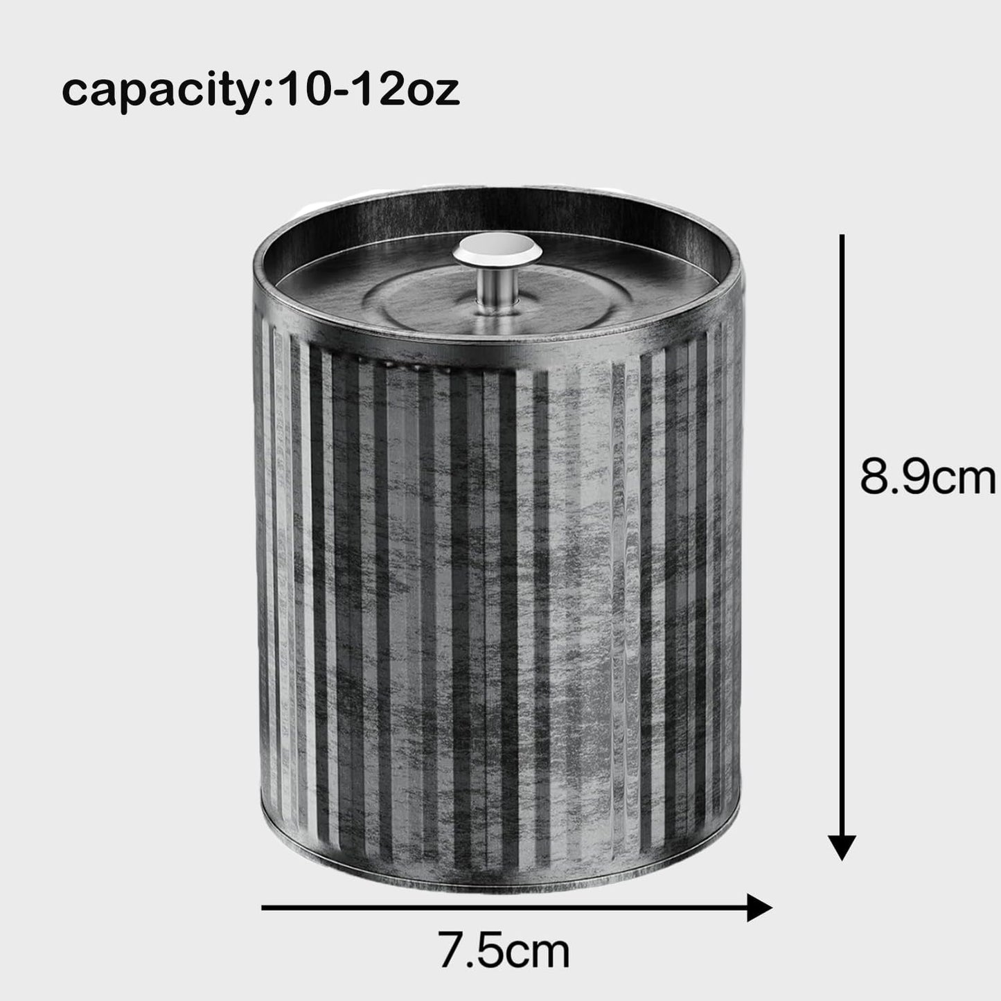 Phinicco 8 pcs 12 oz Empty Candle Tins for Candle Making Vintage Style Candle Jars with Lid