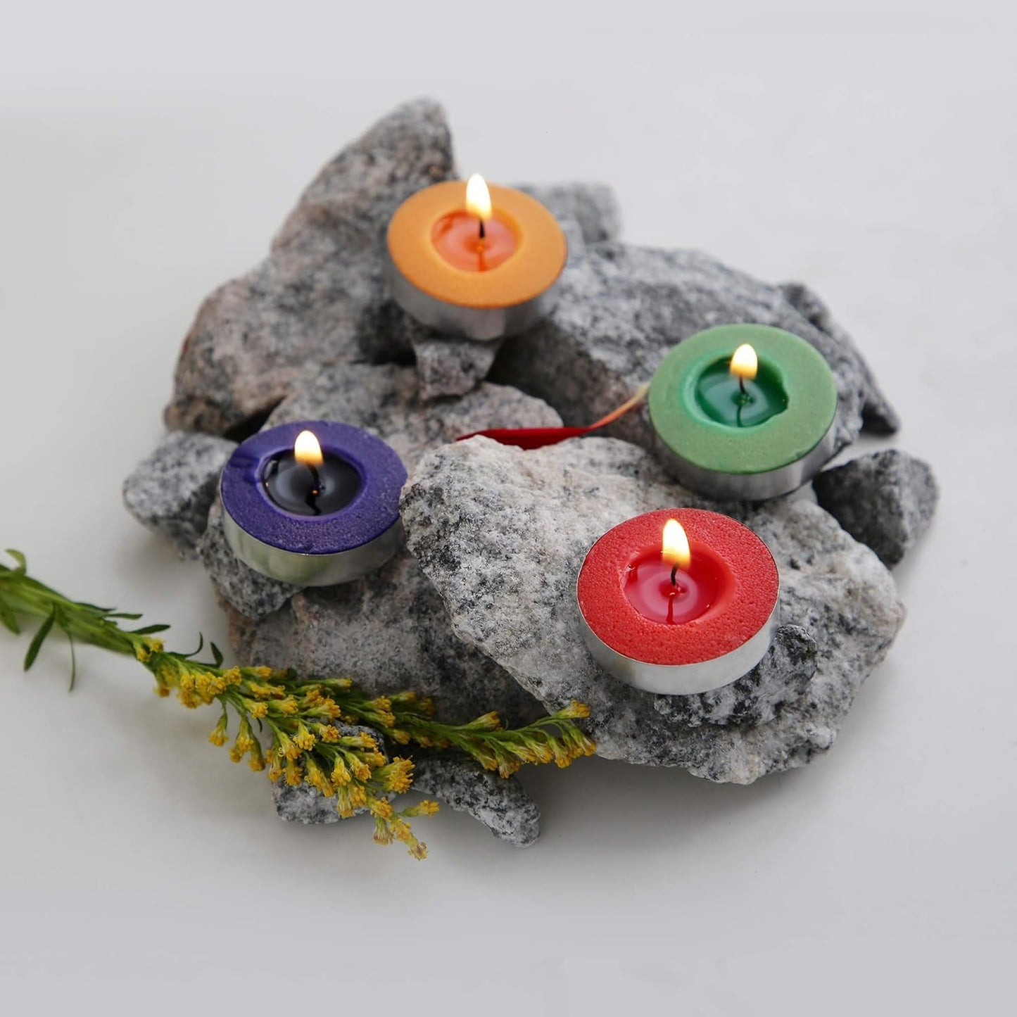 Wax Unscented Tealight Candles Pack of 100 for Diwali Decoration | Long Burning | Smokeless | Candles for Home Decor, Offices, Dining & Special Occasions (Pack of 100 White)