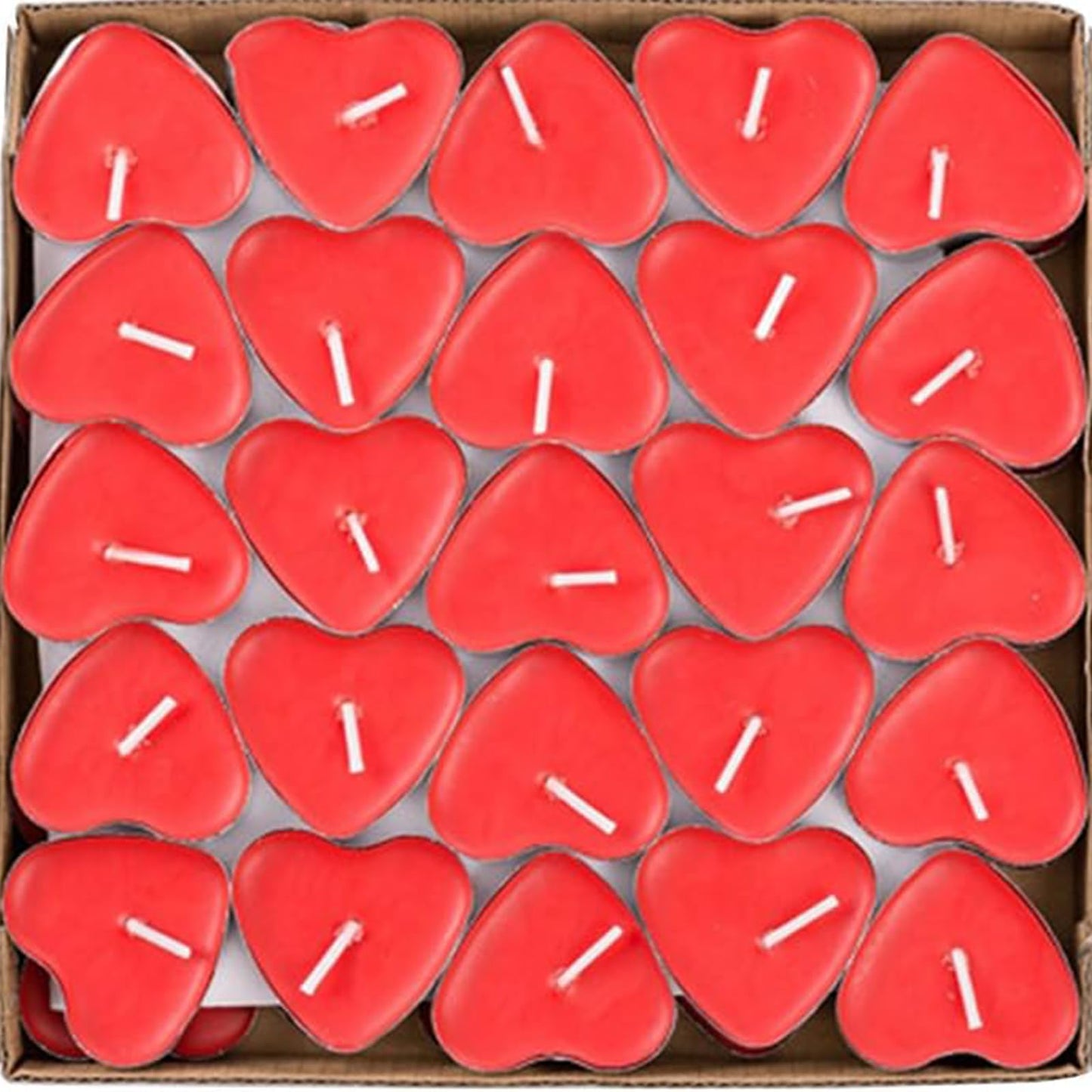 50 Packs Tea Lights Candles -Tealight Candles Decorations for Weddings, Parties,Halloween, Valentine's Day, and Christmas