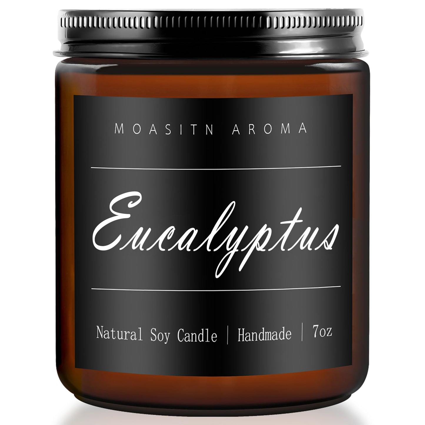 MOASITN Eucalyptus Heavenly Scented Candles for Home| Natural Soy Aromatherapy Candle| Handmade Long Lasting Jar Candel| Women,Men Gift for Relaxing,Housewarming,Birthday,Meditation,Bath| 7oz