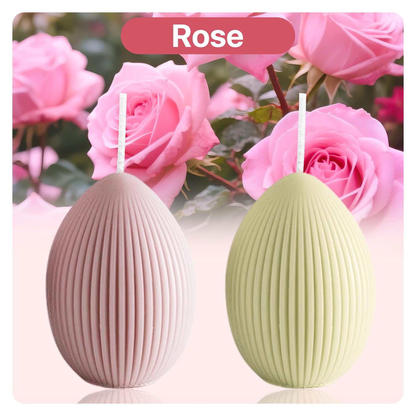 Fieldspark Easter Bunny Candles Yellow Set, 2.5'' x 4.5'' Flower & Fruit Scented Candles, Cute Rabbit Shaped Easter Gifts for Kids, Home Decor, Spring Celebration, 2 Pcs