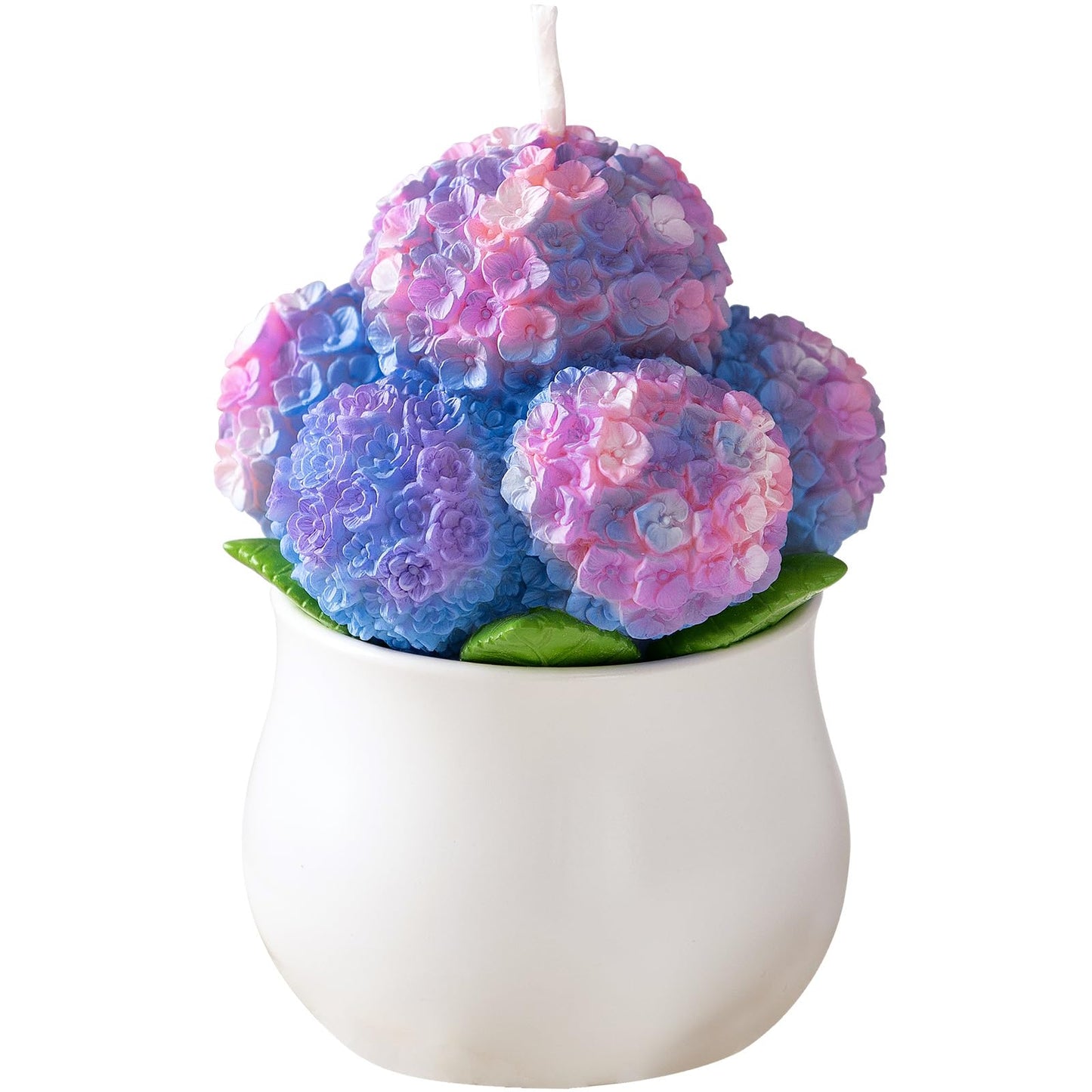 Hydrangea Potting Scented Vegetable Wax Candle Home Decora for Mother's Day