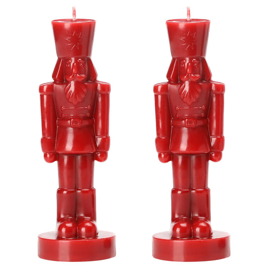 Nutcracker Candle,Nutcracker Soldier Pillar Candles,Gifts for Boys Girls,Women,Nucracker Decor Unscented Candle,Soy Wax,Christmas Holiday Home Decor,2 Pcs
