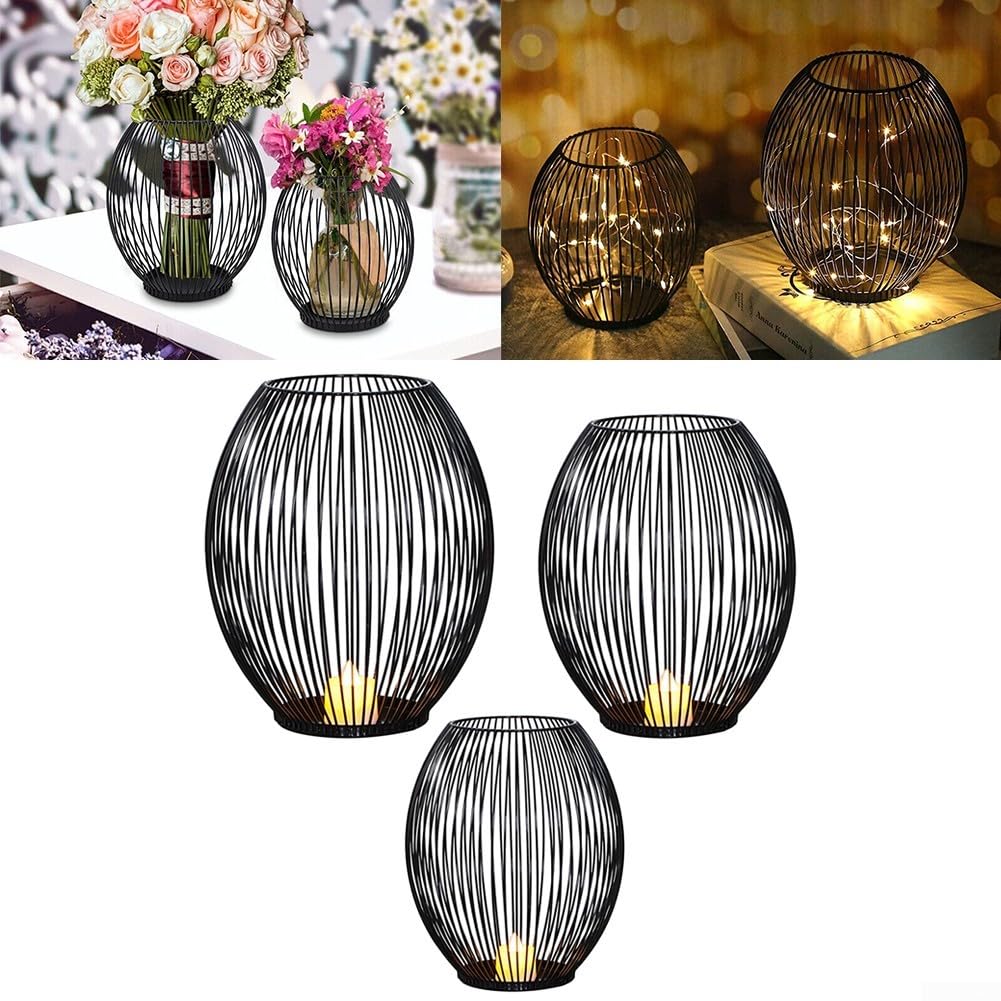 Fashion Metal Lantern Stand Enhance Your Home With This Decorative Candle Holder (L)