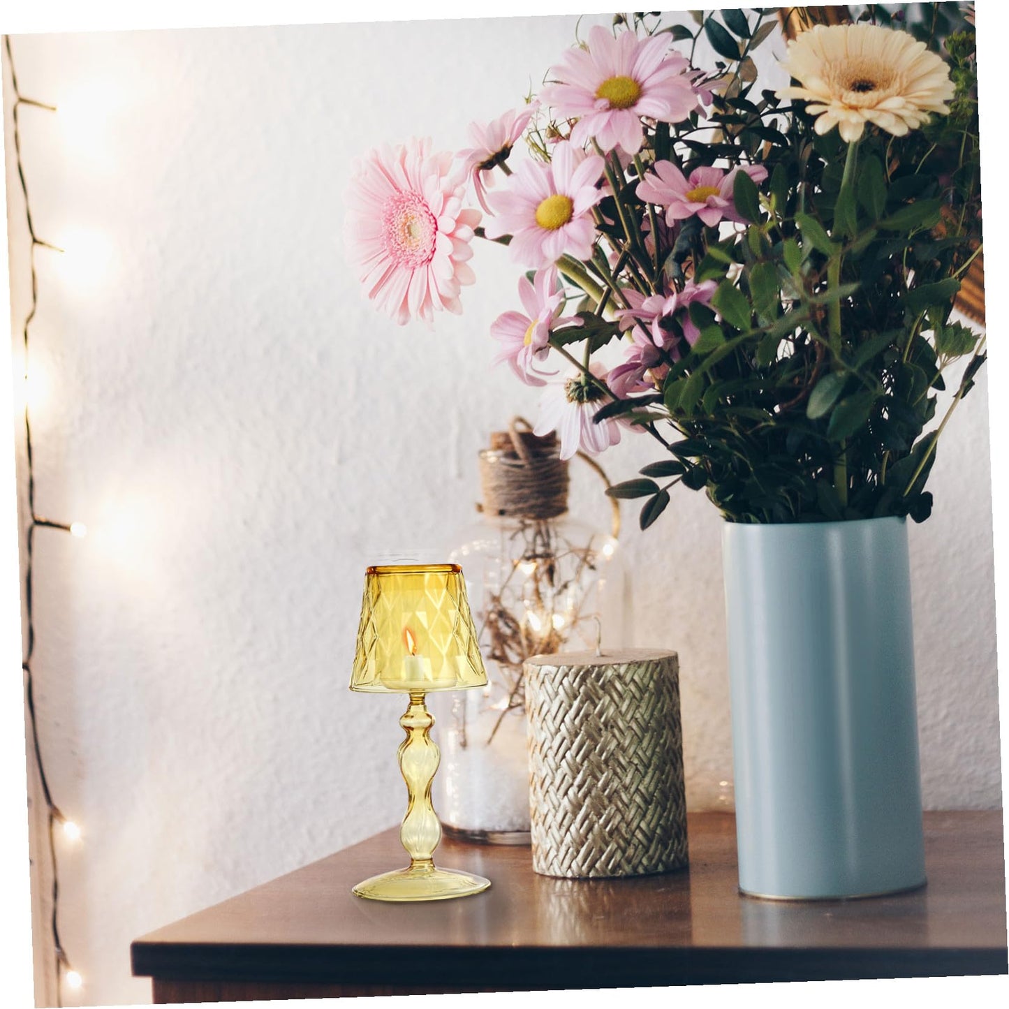 Elegant Candleholder Luxury Decorative Stand for Room for Bedroom Office