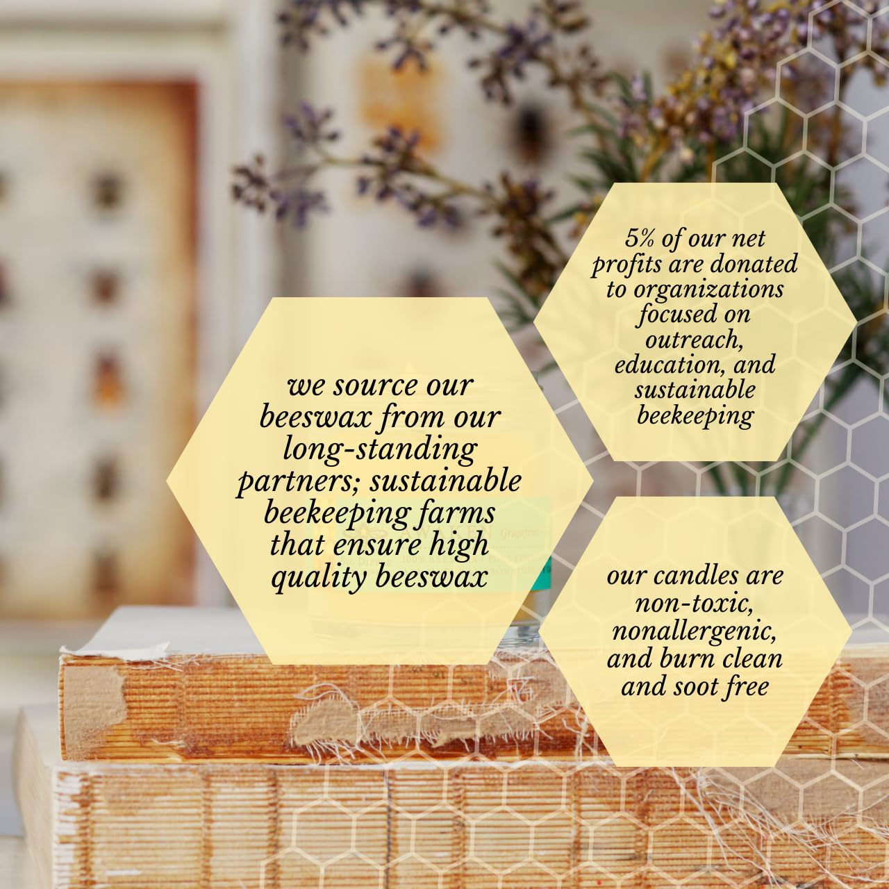 Big Dipper Wax Works Beeswax Aromatherapy Candle – Awaken, Grapefruit & Spruce, Apothecary Glass 2” x 2.5” – 25-Hour Burn, 100% Pure Beeswax with Essential Oils, Clean & Eco-Friendly