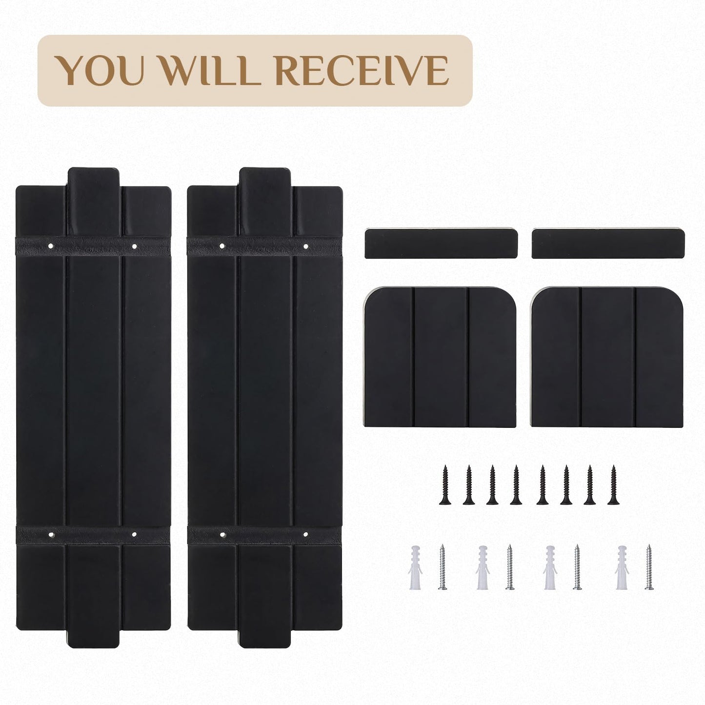 Walasis Black Candle Holder Wall Decor - 19.7 Inch Large Rustic Wooden Candle Sconces Wall Shelf for Pillar Candles Vases - Gothic Decoration for Halloween Bathroom Living Room