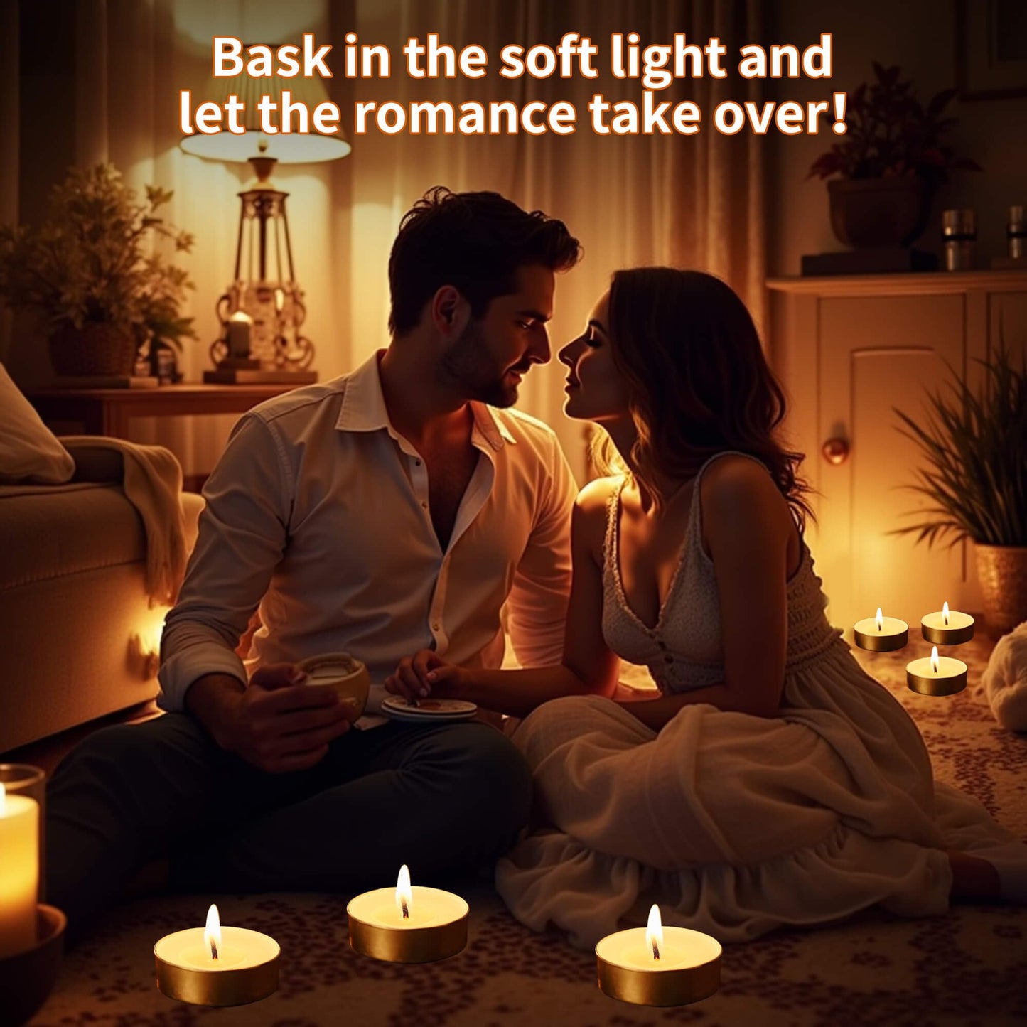 UNBREAKABLE - Tea Light Candles 100 Pack – Unscented Long Lasting 3 Hour Burn – White Smokeless Tealights for Decoration, Holiday, Party, Wedding, Home Use