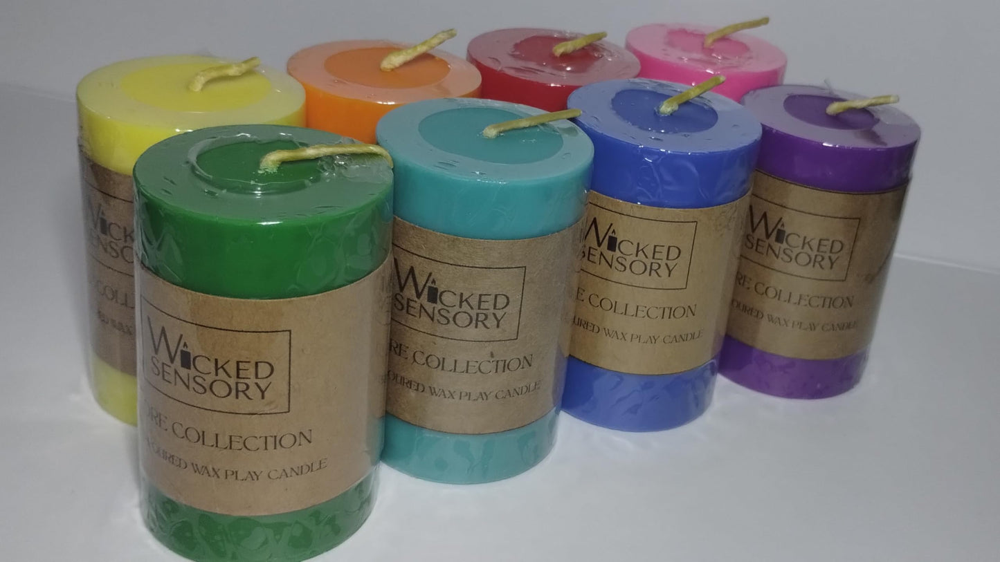 Premium Wax Play Candle - Unscented Body Safe Wax Blend for Sensory Play, Comfortable Heat Sensation - Perfect for Couples & Beginners (Green)