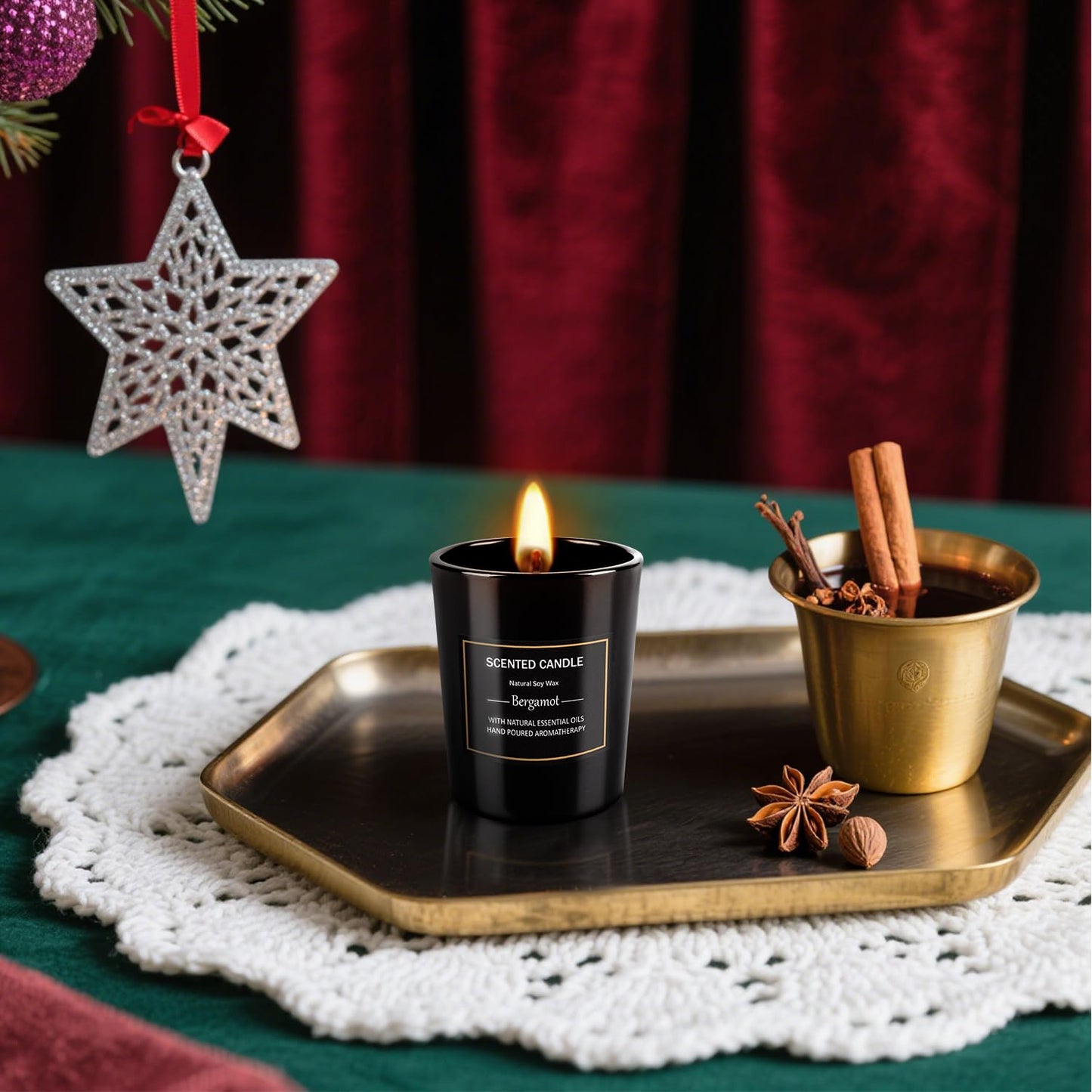 12 Pack Scented Black Candles Gift Set for Dad, Soy Wax Aromatherapy Candles for Home, 12 Masculine Fragrances, Gift from Daughter/Son for June Holiday, Stress Relief & Relaxation for Men