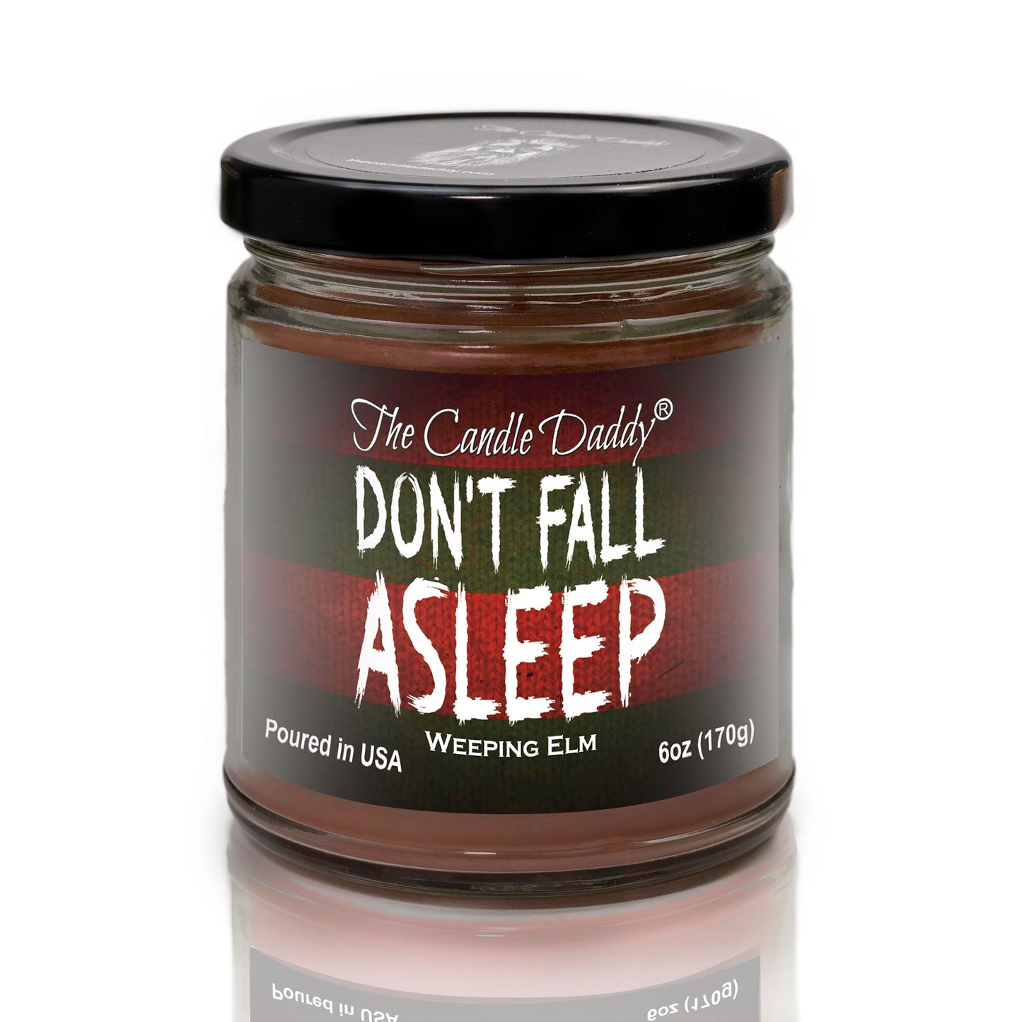 Don't Fall Asleep - Eerie Weeping Elm Scented Horror Movie Candle - Halloween 6 Oz Jar Candle - 40 Hour Burn Time
