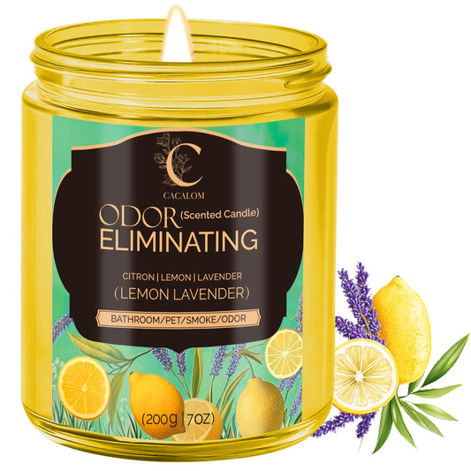 Lavender Odor Eliminating Candles, Pet Scented Candles for Home, Single Wick Soy Candle Gifts for Women, Men, Ideal for Creating Relaxing Atmosphere, Over 50 Hours of Burn Time