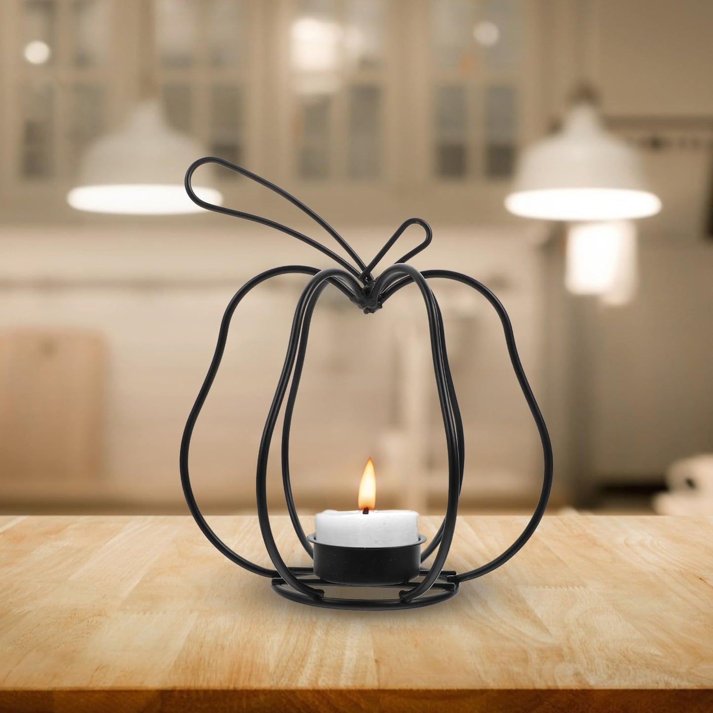 OSOLADY Creative Retro Iron Candlestick Holder Elegant Wrought Candleholder Ornament for Home Wedding Party Table Decoration Rustic Dinner Centerpiece