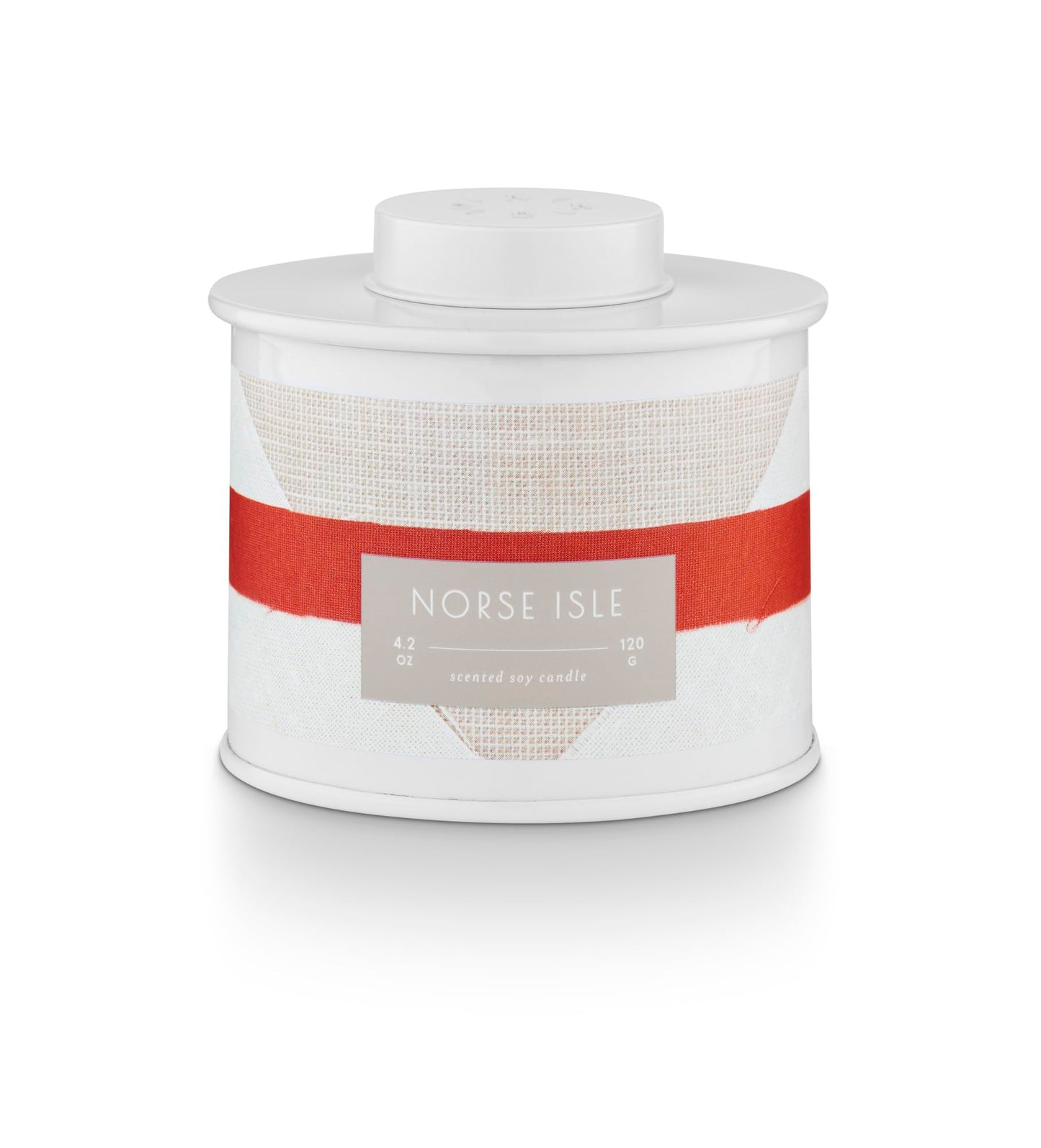 Illume Norse Isle Marine Tin Candle, 4.2 oz, White