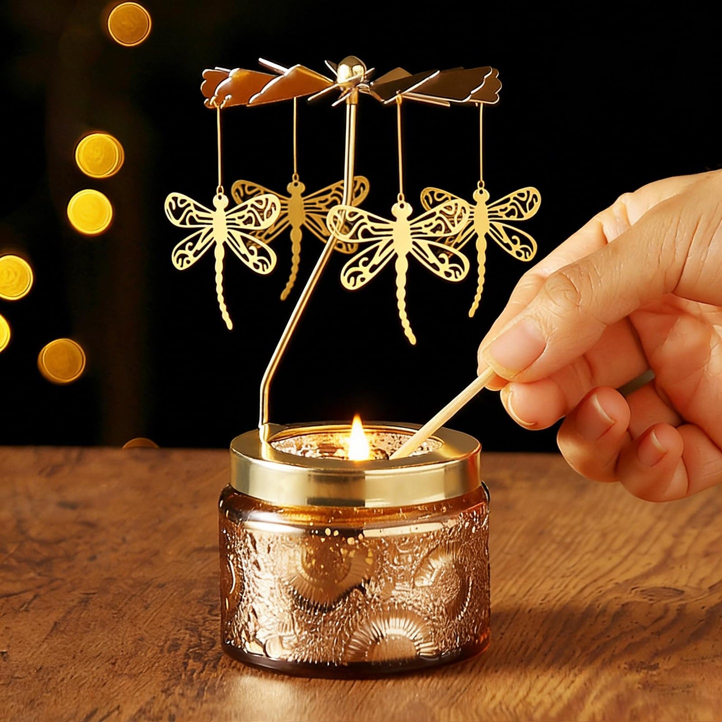 Candle Gifts for Women, Birthday Gifts for Mom Daughter Sister Wife, Unique Dragonfly Gift for Friends Women, Rotatable Scented Candles Gift for Christmas Anniversary Mothers Day (Dragonfly)