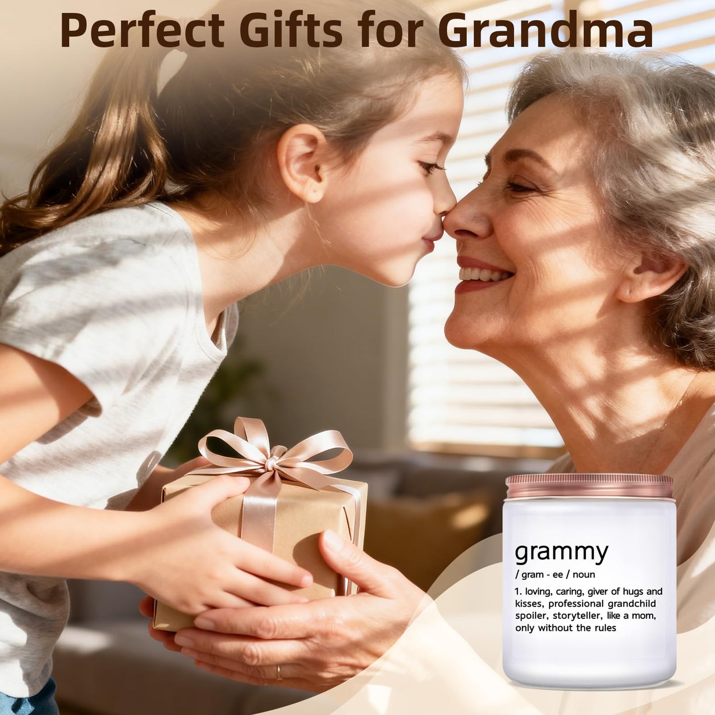 Grammy Gifts Birthday Gift for Grammy, Gifts for Grandma from Grandids, First Time Grandma, Funny Gramma Birthday Christmas Mother's Day Gift - Lavender Scented Candle
