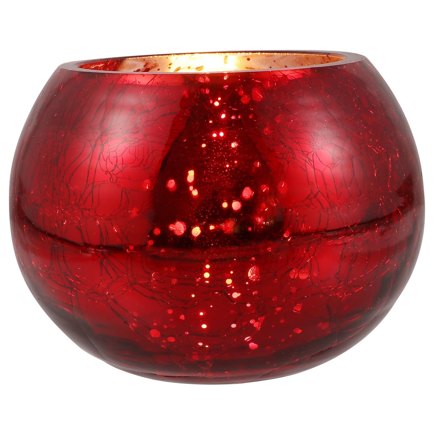 LOEFLIFA Premium Frosted Glass Candle Holder Romantic Red Candle Cup for Valentine's Day Wedding Decor Elegant Table Centerpiece for Home and Party Ambiance
