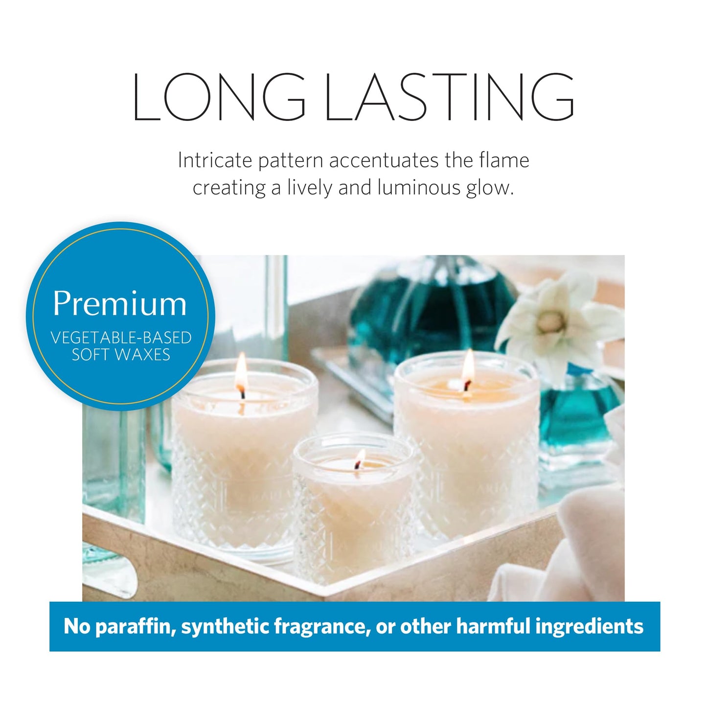 AGRARIA Scented Candles, 7 Oz, Long-Lasting Scented Candles for Home, Elegant Home Fragrance Gifts for Men and Women