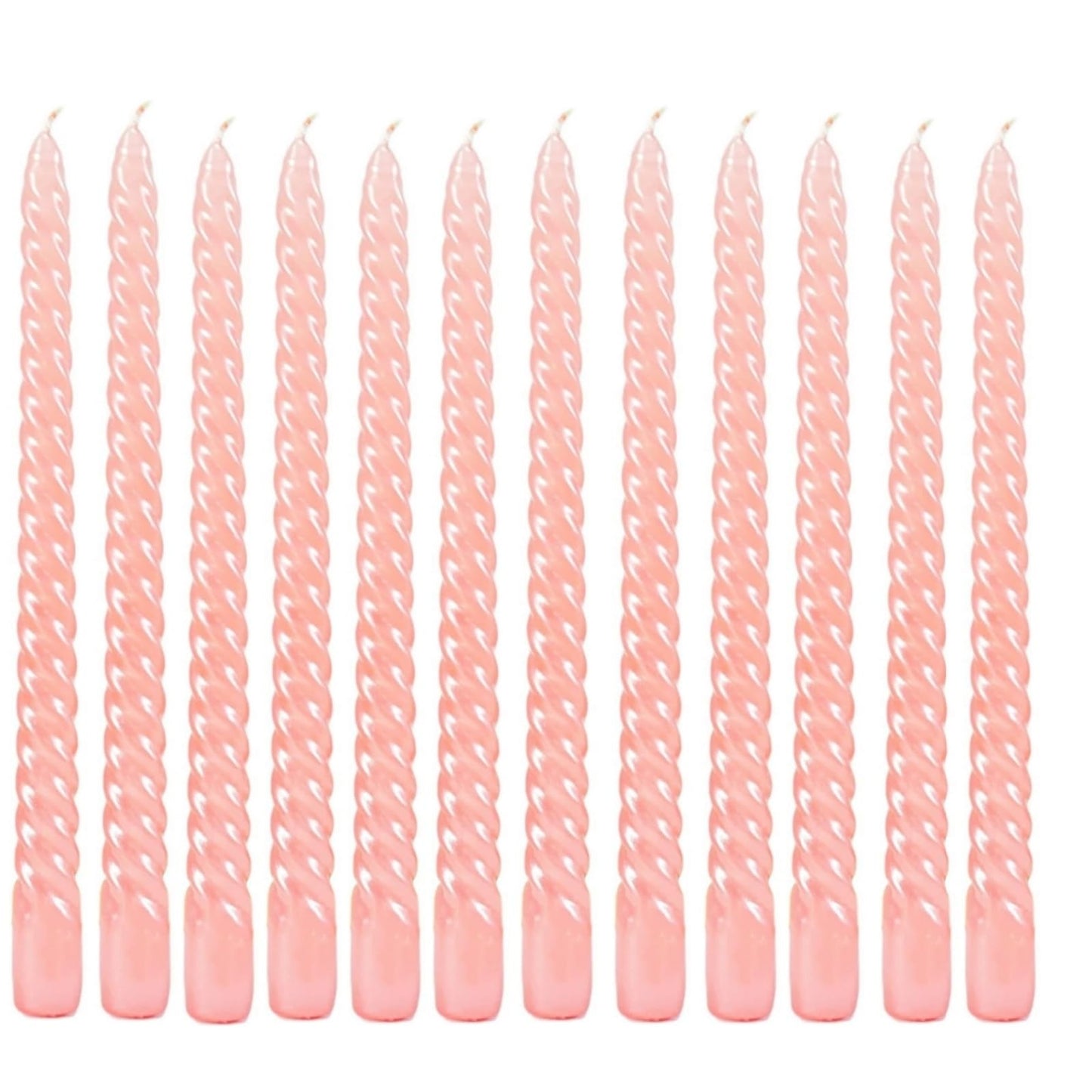 10 Inch Taper Candle, Set of 12,Tapered Candles Burn for 7 Hours, Long Sticks,Tall Candlesticks, Dinner Party, Wedding, Halloween (25cm, Pink)
