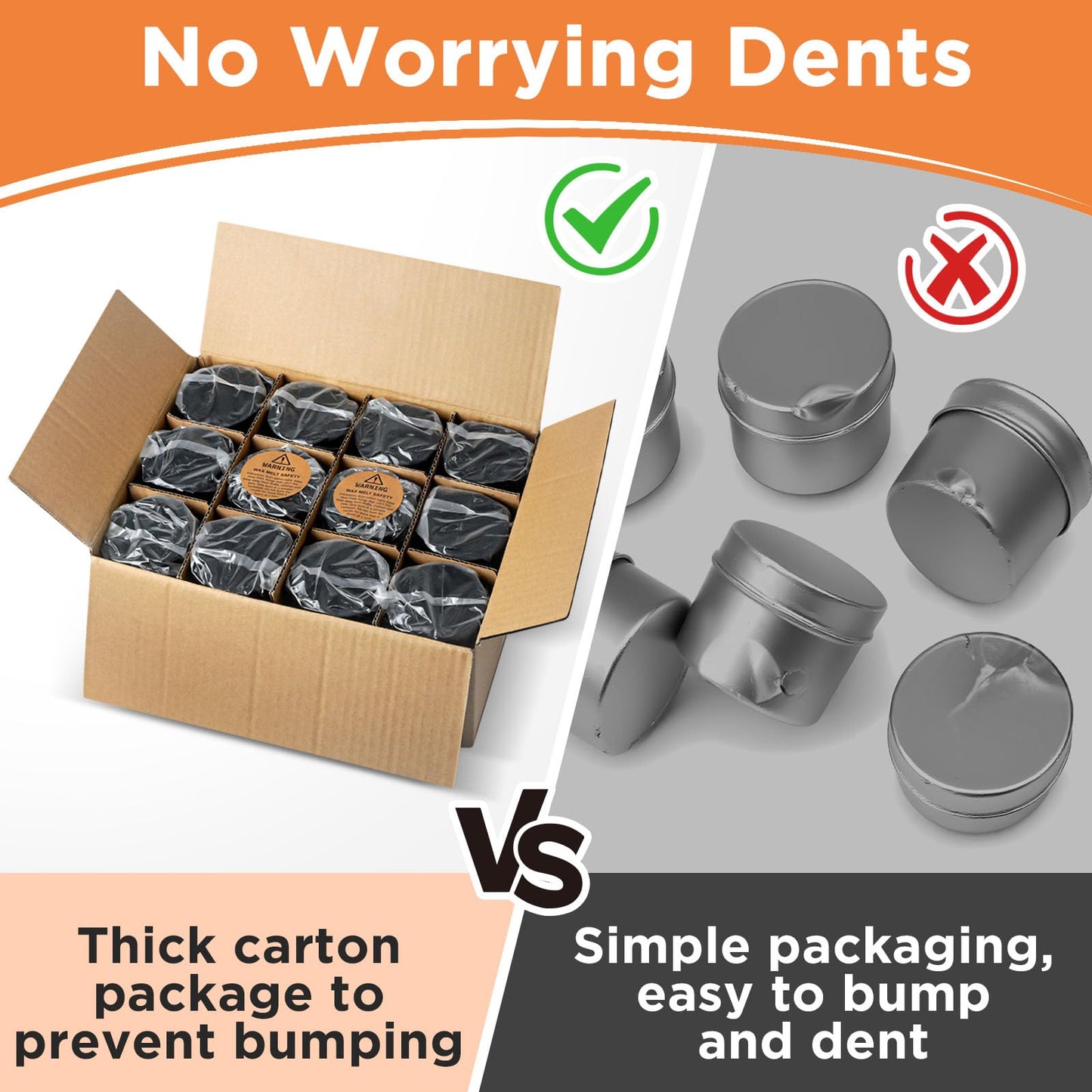 CollectHall 4oz Candle Tins with Lids, 24 Set DIY Candle Making Kit Includes Bulk Tins, Wood Wicks, Stickers, Wick Holders & Warning Labels for Small Business