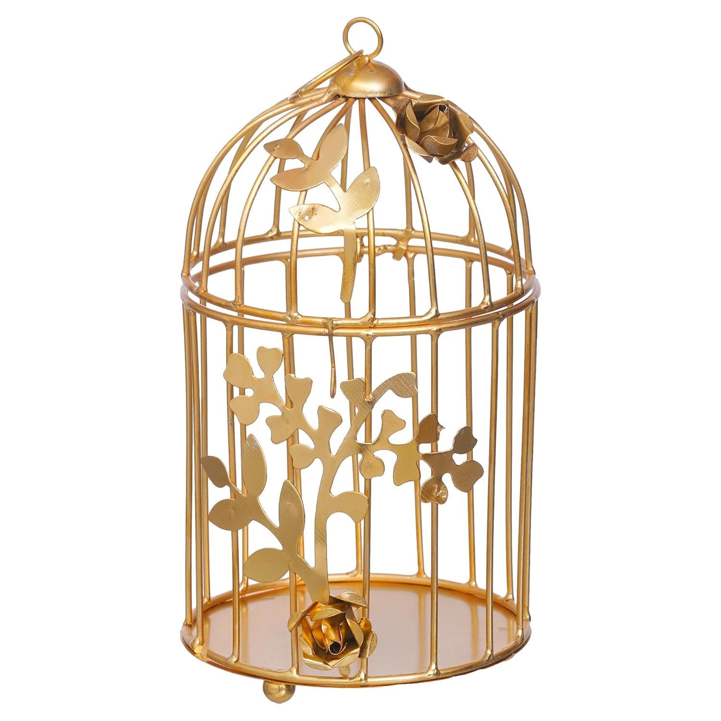 Gold Plated Colour tealight Candle Holder with Flower Vine- Diwali Candle Holder- Diwali Decorations Items for Home Decor Visit The Webelkart Store (1 pcs)