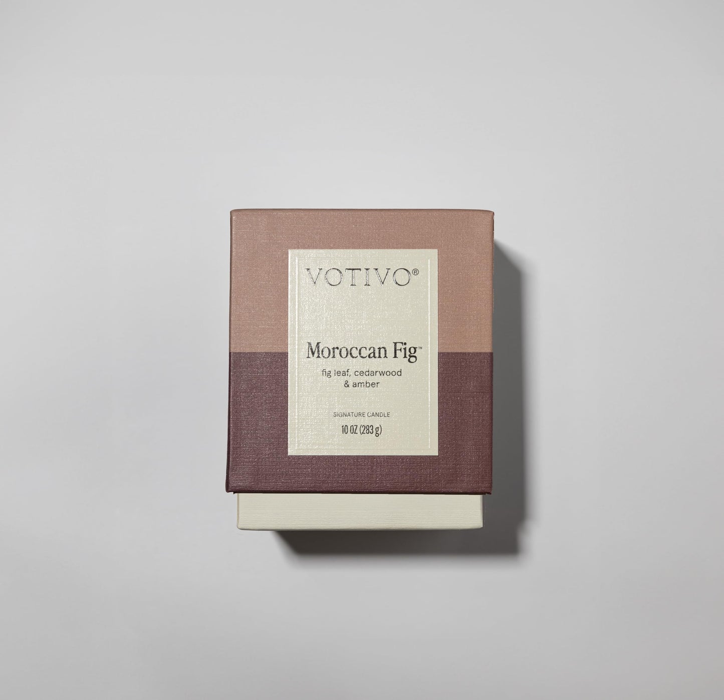 Votivo Moroccan Fig10 oz Signature Candle | Soy Wax Blend | Luxury Glass Jar & Box | Home Decor | Gifts | Highly Scented