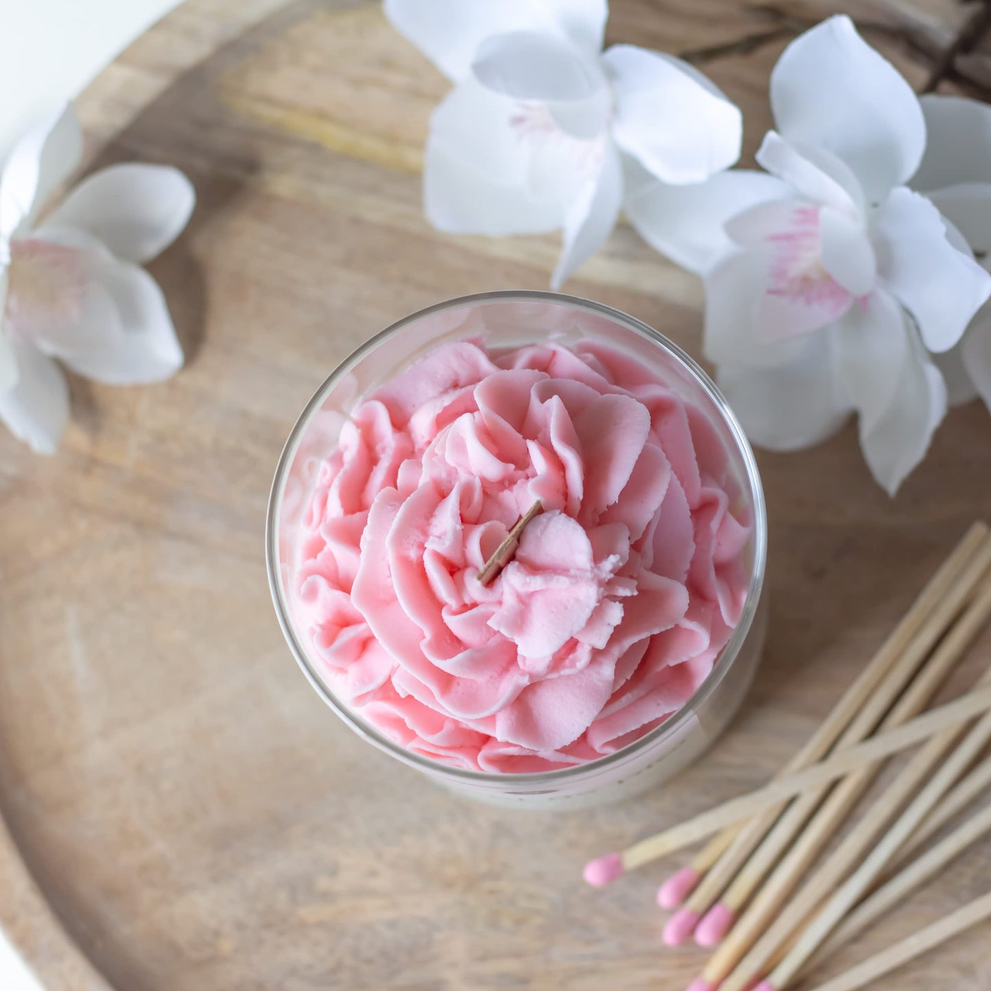 Jarful House Sweet as Pie Dessert Candle | Spring Floral Scent Soy Candle Magnolia Peony Cherry Blossom | Mothers Day Gift