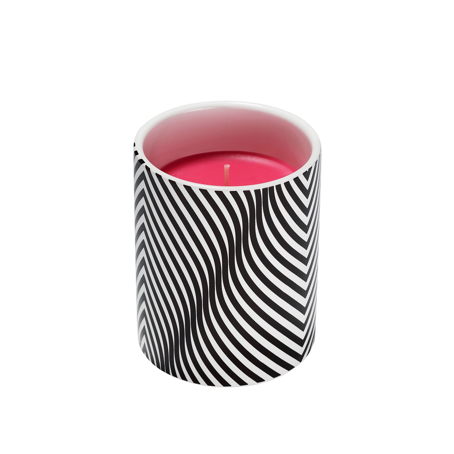 Glo Zone Slow Color-Changing Ceramic Scented Candle, 12 oz - Holographic Cherry